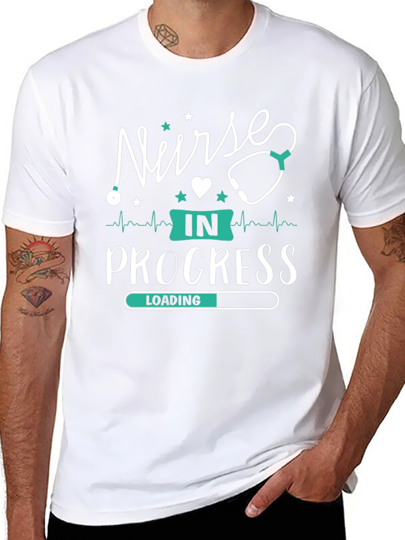 Nurse in Progress T-Shirt - Cute Medical Student Tee