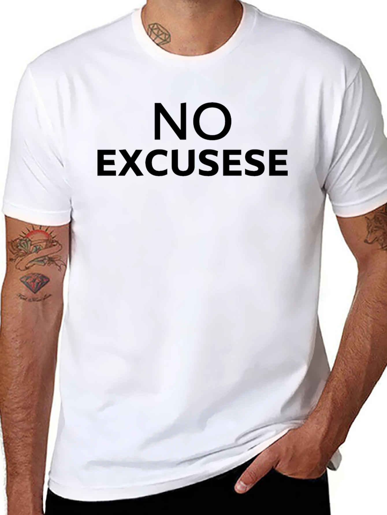No Excuses Black T-Shirt