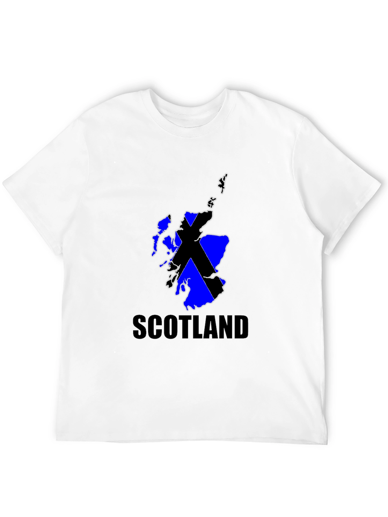 Scotland Flag Graphic Black T-Shirt