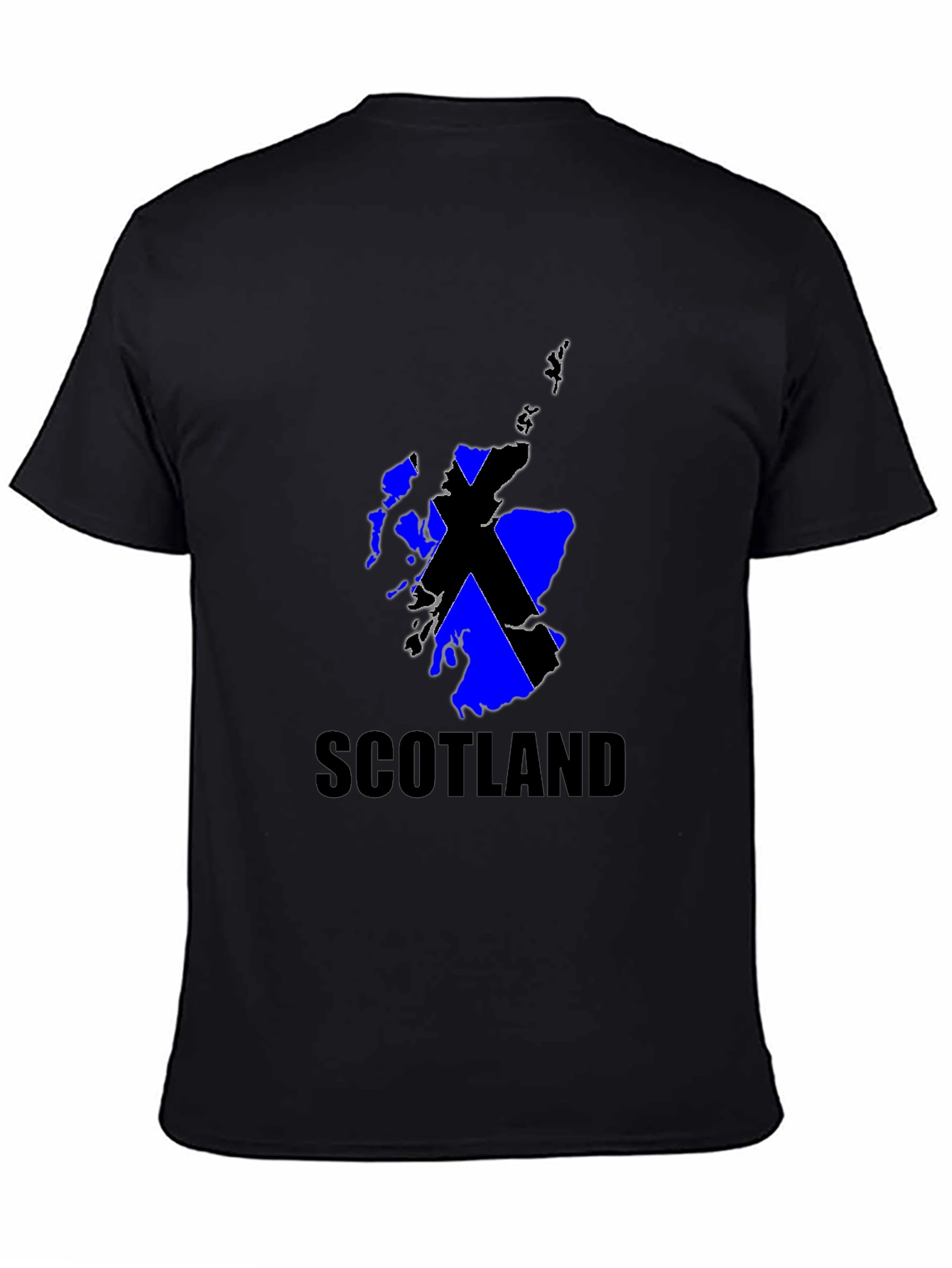 Scotland Flag Graphic Black T-Shirt