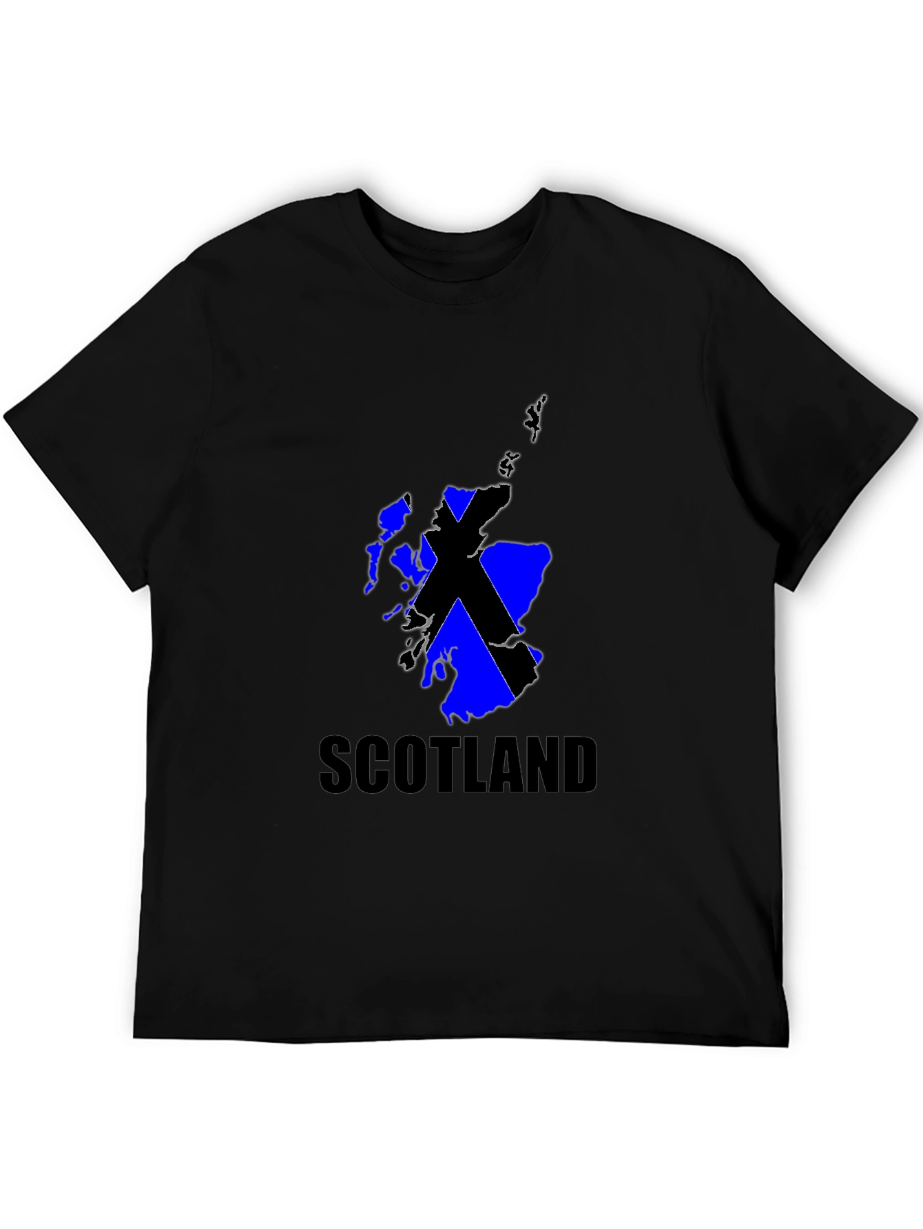 Scotland Flag Graphic Black T-Shirt