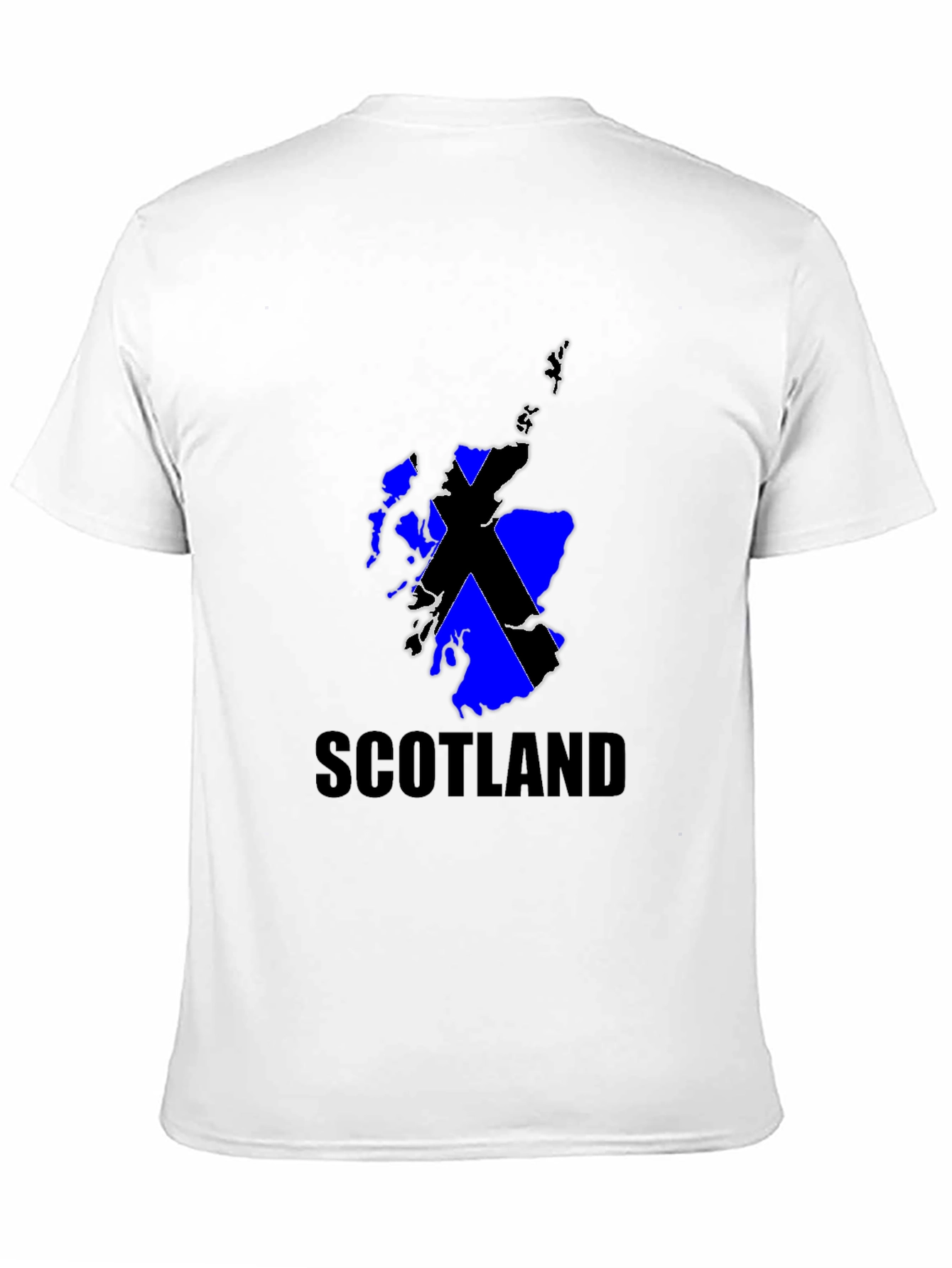 Scotland Flag Graphic Black T-Shirt