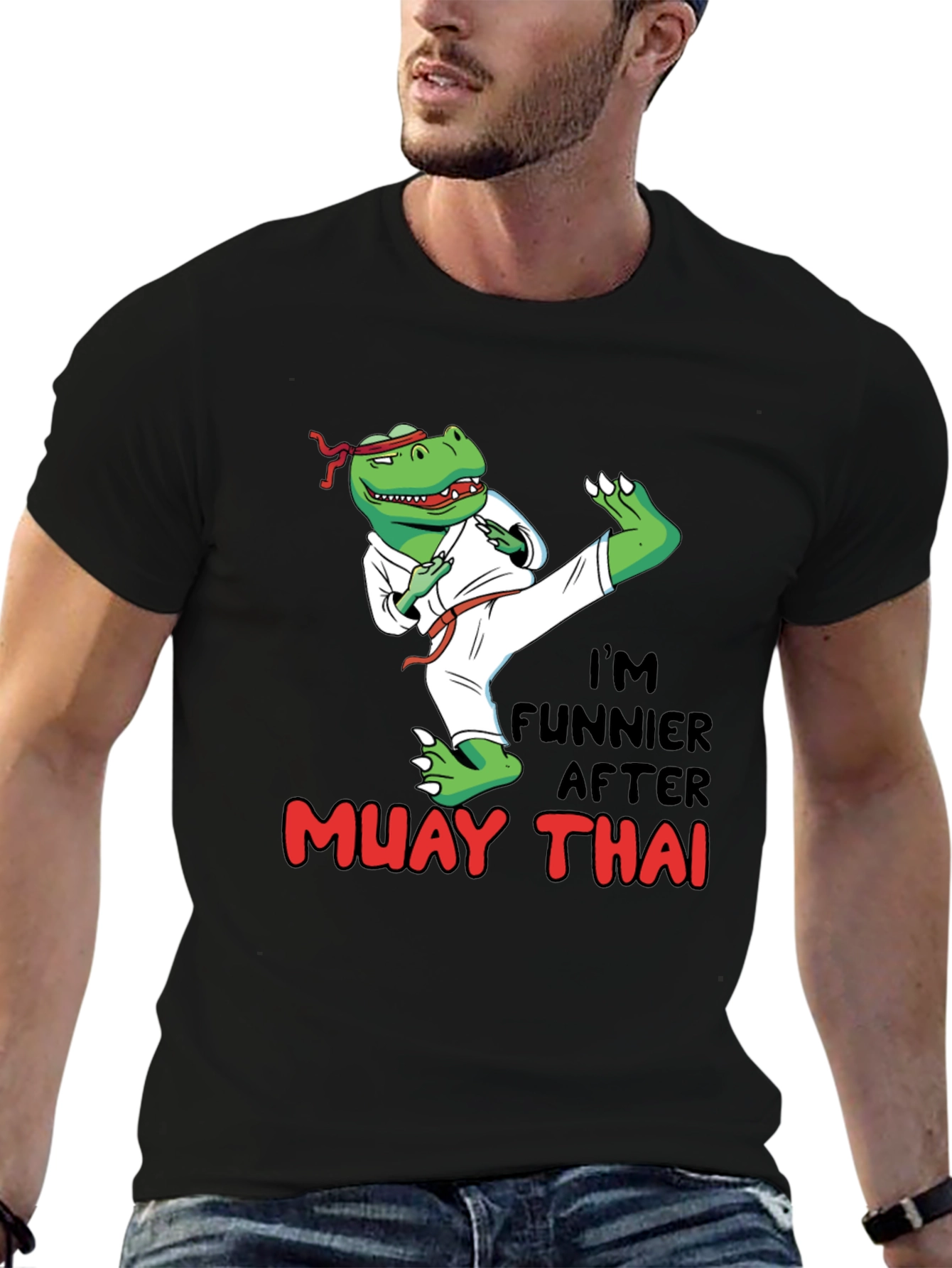 Funny Muay Thai Dinosaur T-Shirt
