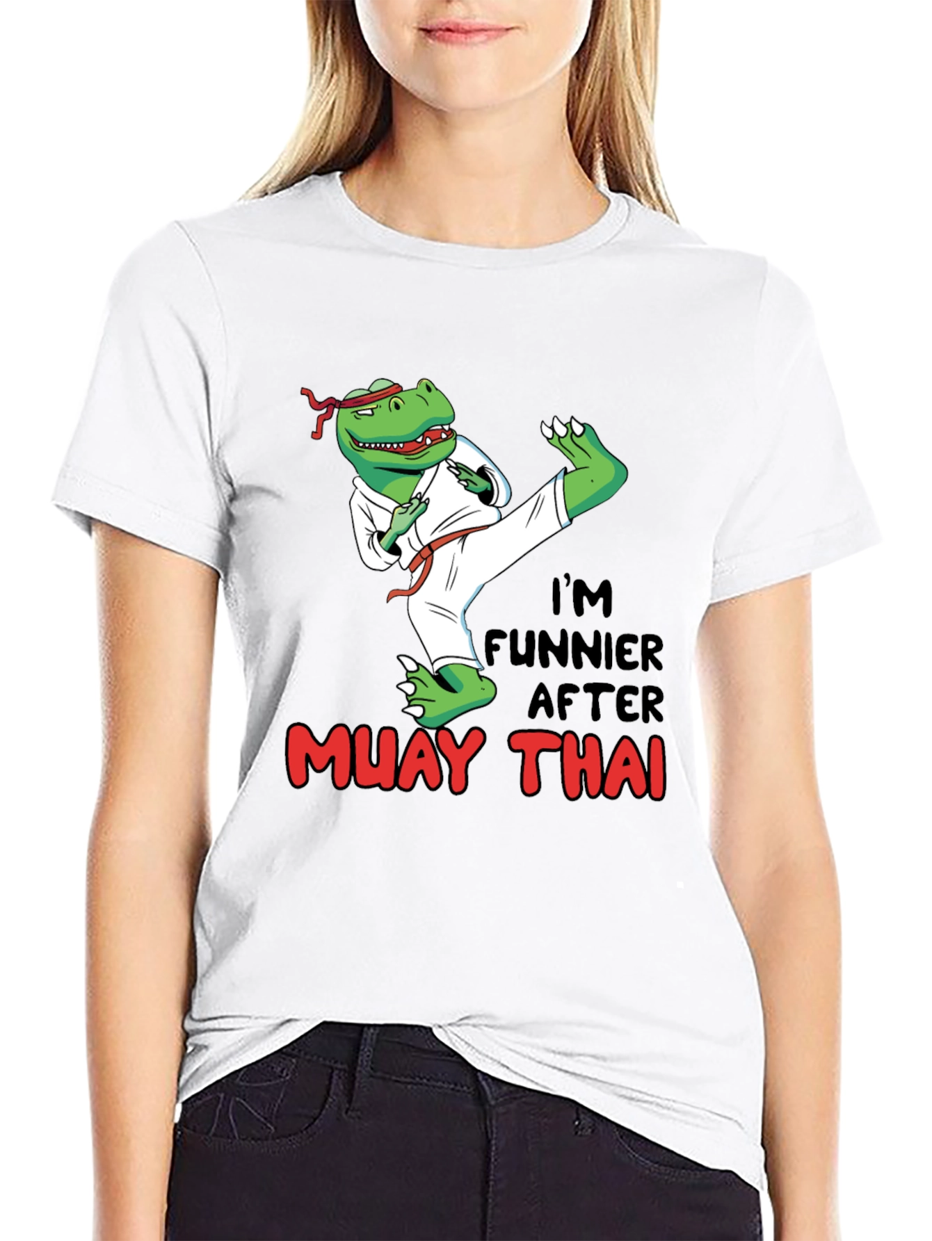 Funny Muay Thai Dinosaur T-Shirt