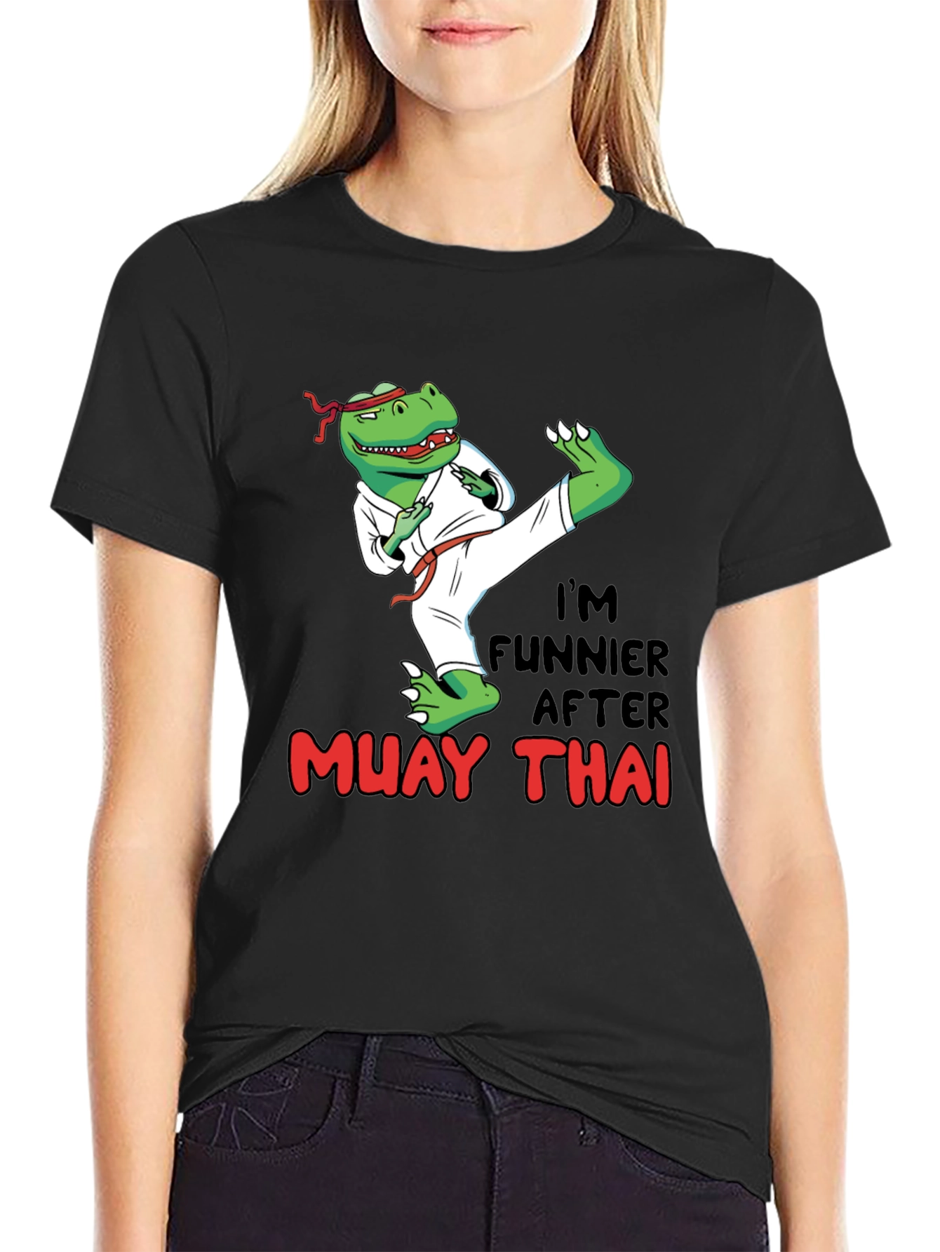 Funny Muay Thai Dinosaur T-Shirt