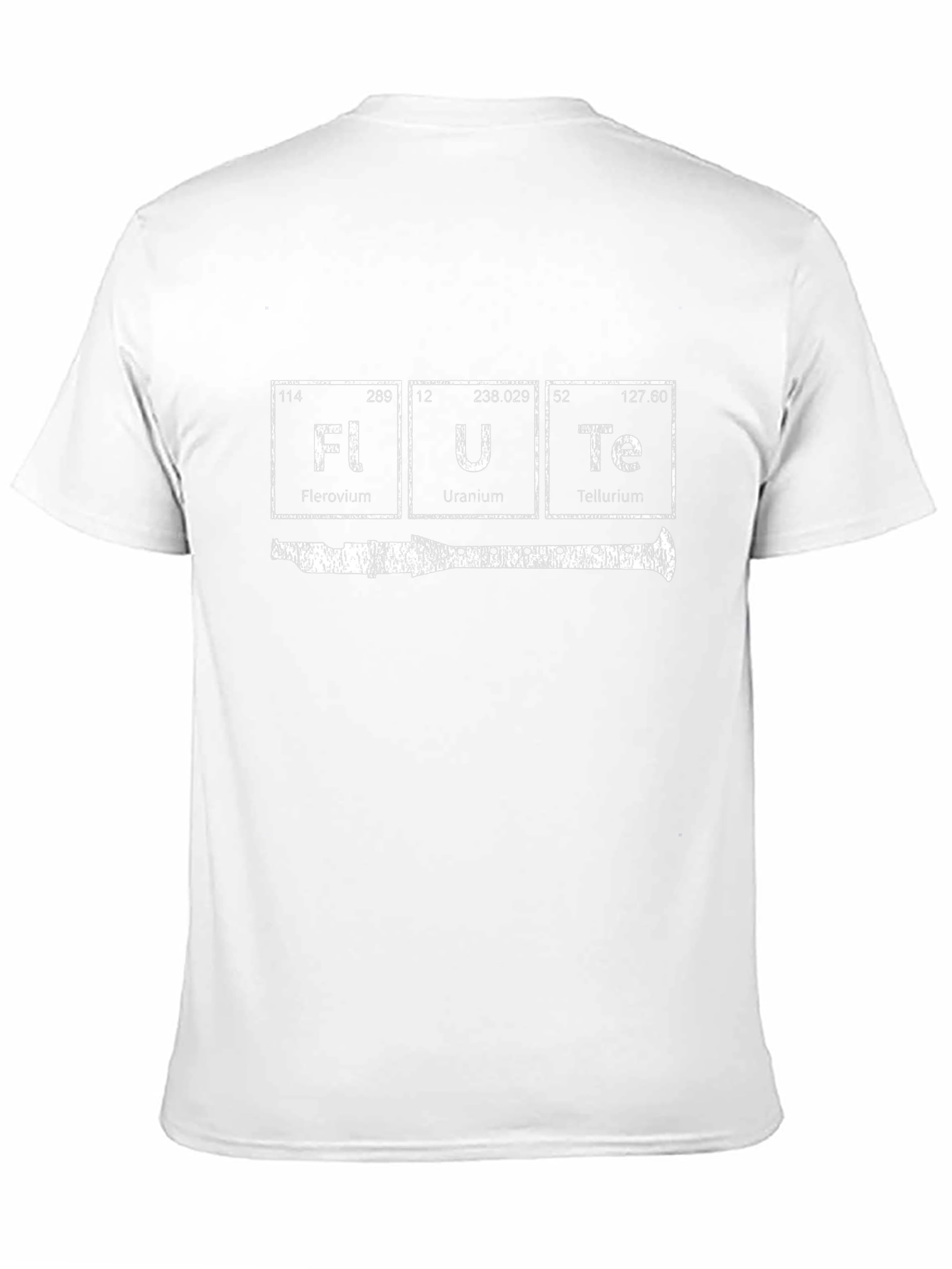 Flute Elements T-Shirt - Science Periodic Table Music Tee