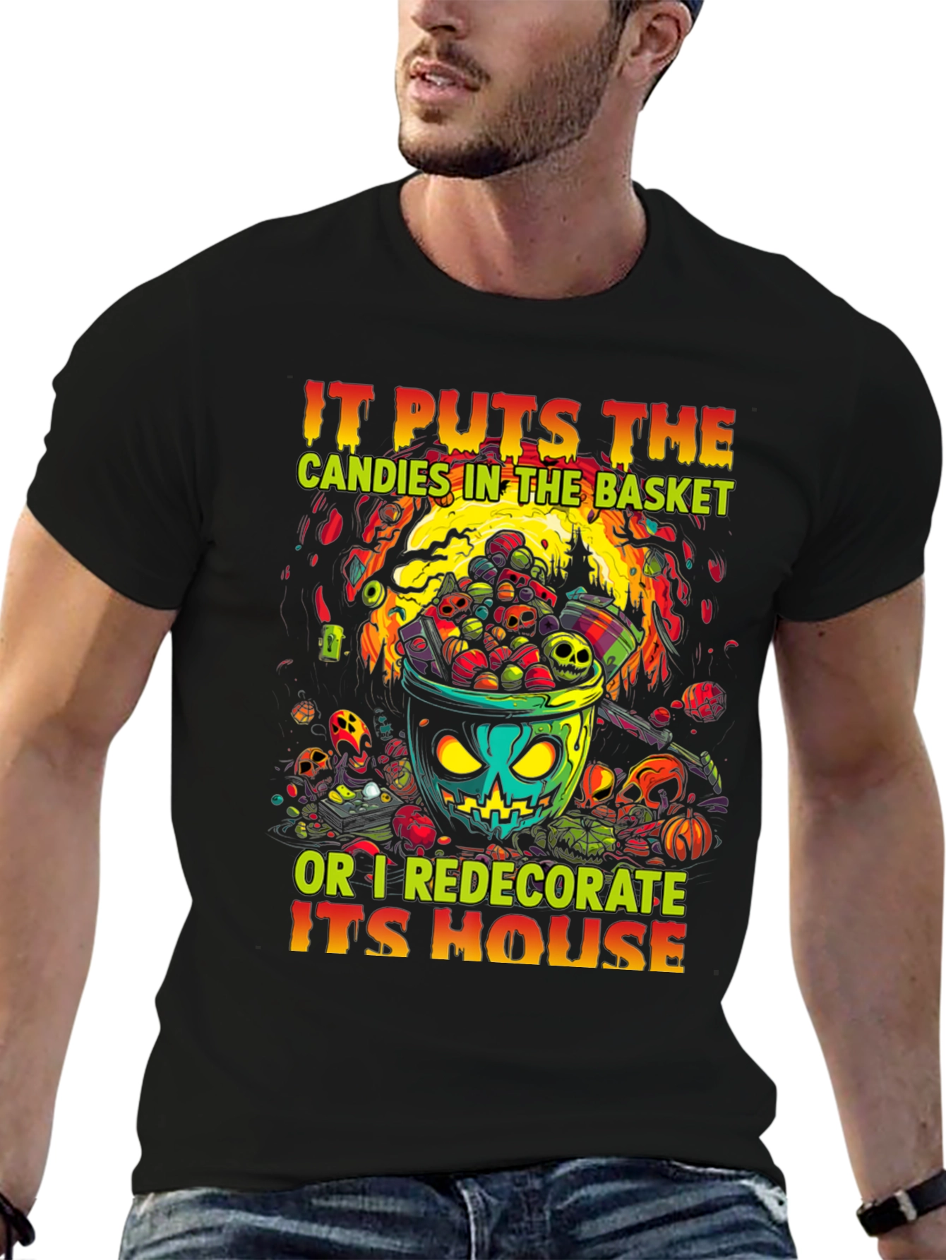 Halloween Candy Basket T-Shirt
