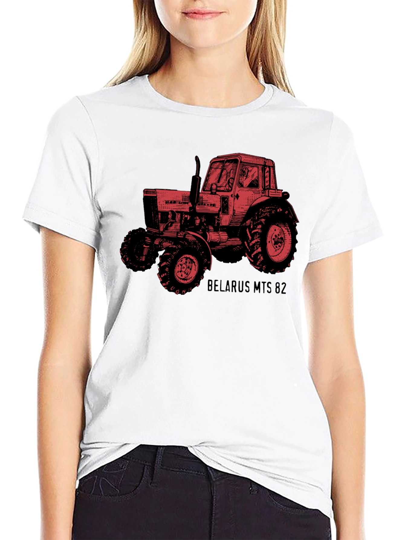 Belarus MTS 82 Tractor Graphic T-Shirt