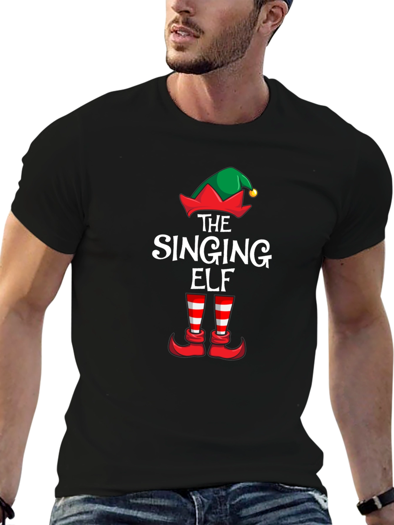 The Singing Elf Christmas Holiday T-Shirt