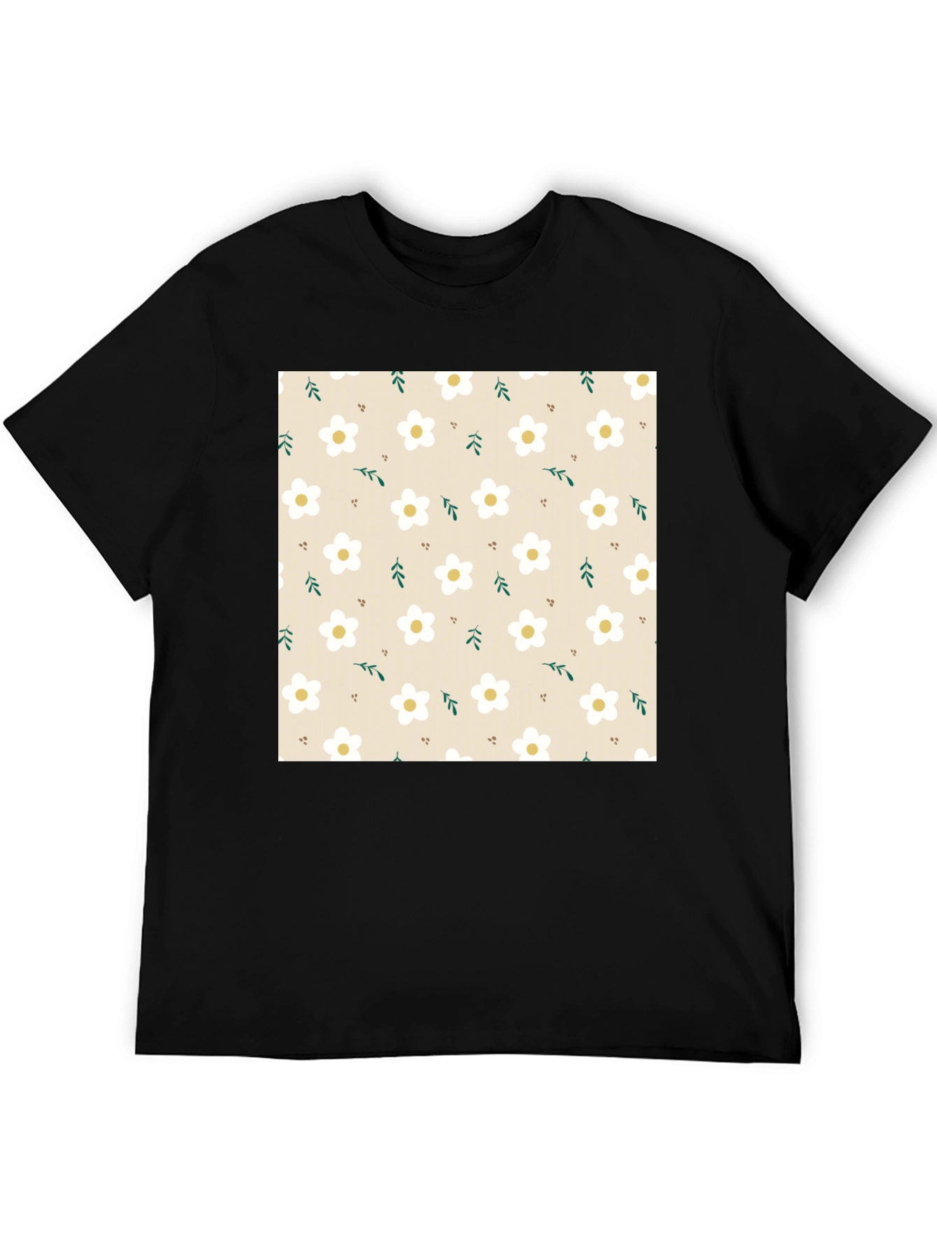 Floral Pattern T-Shirt - Stylish and Comfortable
