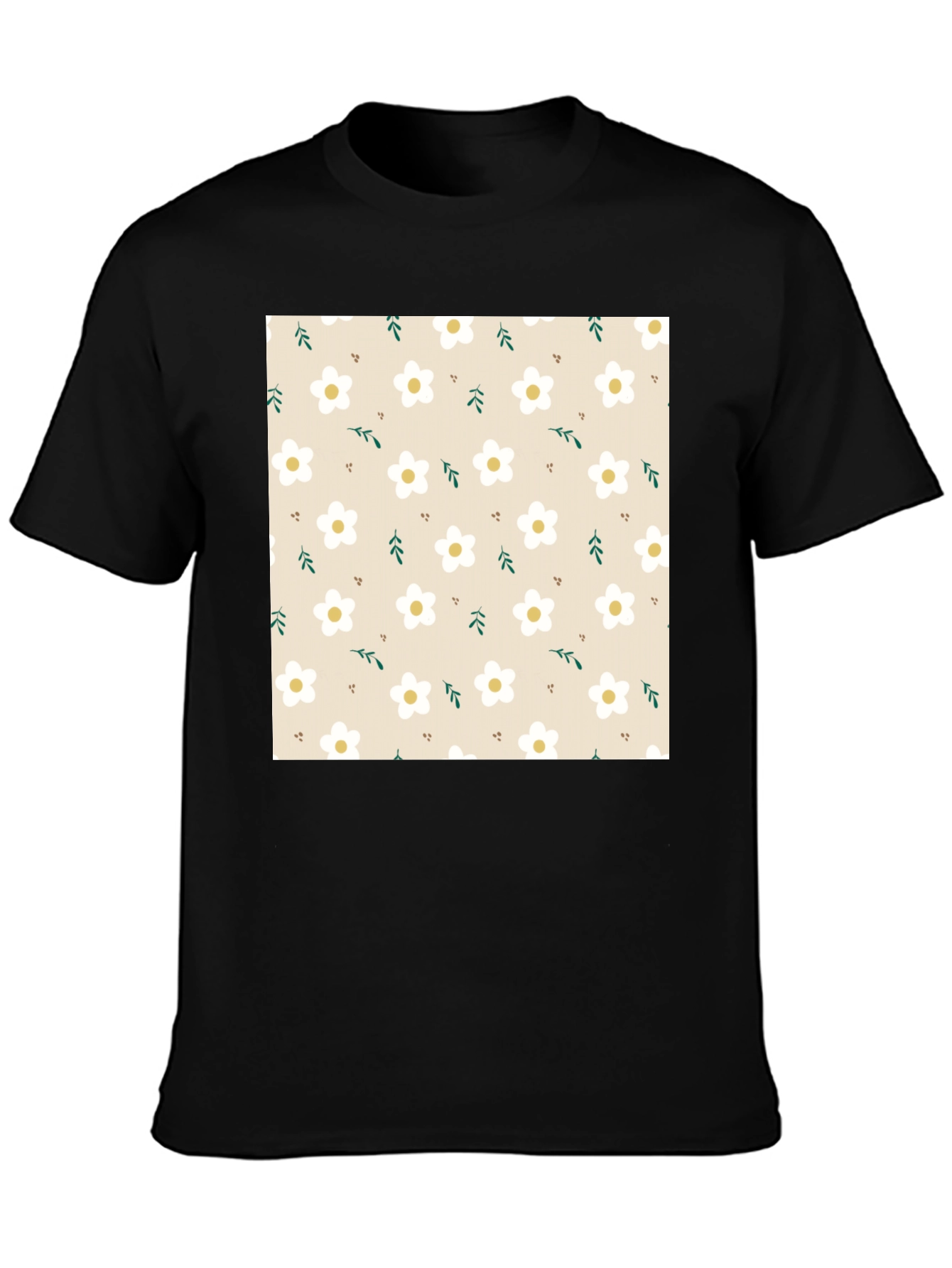 Floral Pattern T-Shirt - Stylish and Comfortable