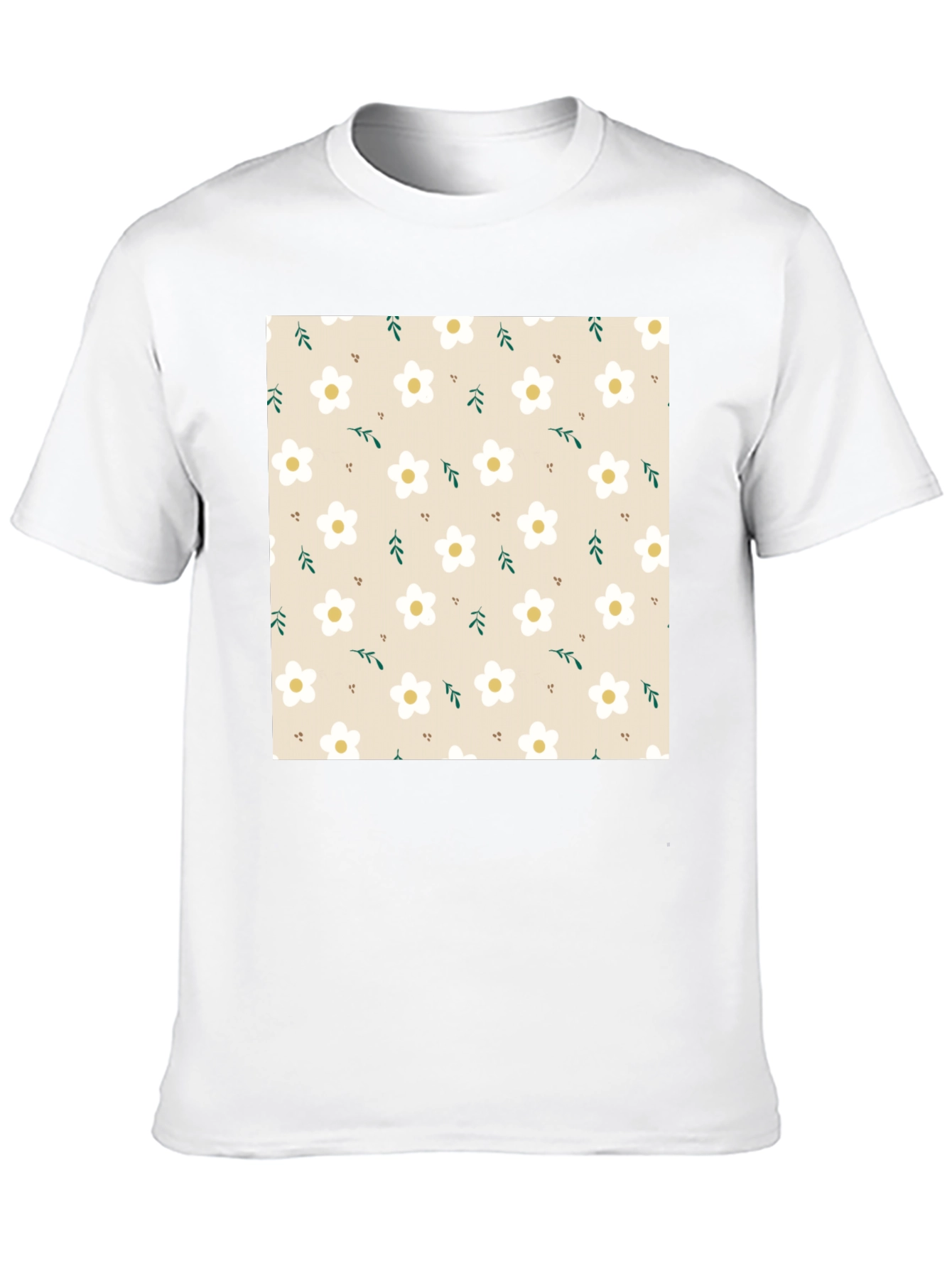 Floral Pattern T-Shirt - Stylish and Comfortable