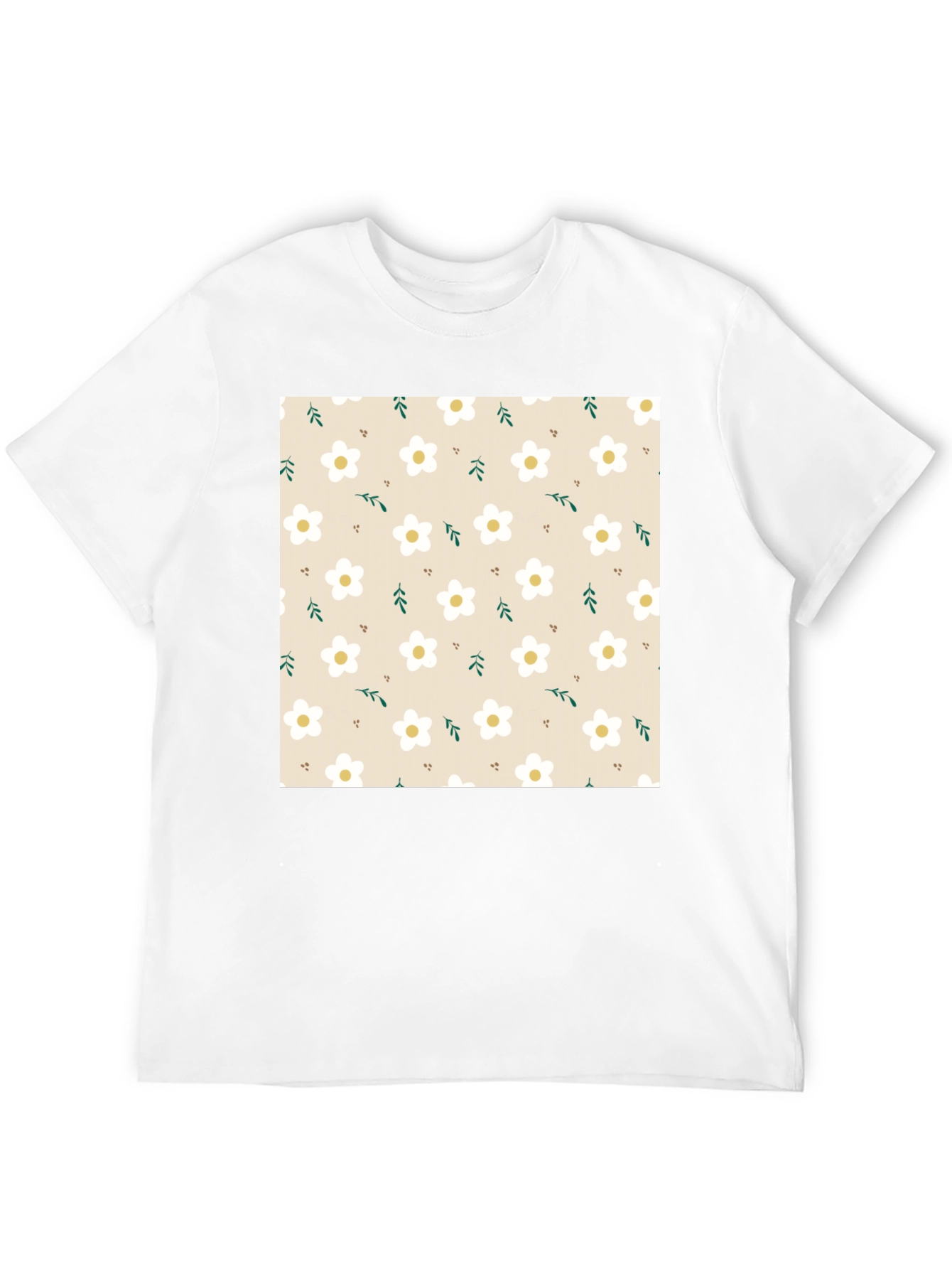 Floral Pattern T-Shirt - Stylish and Comfortable