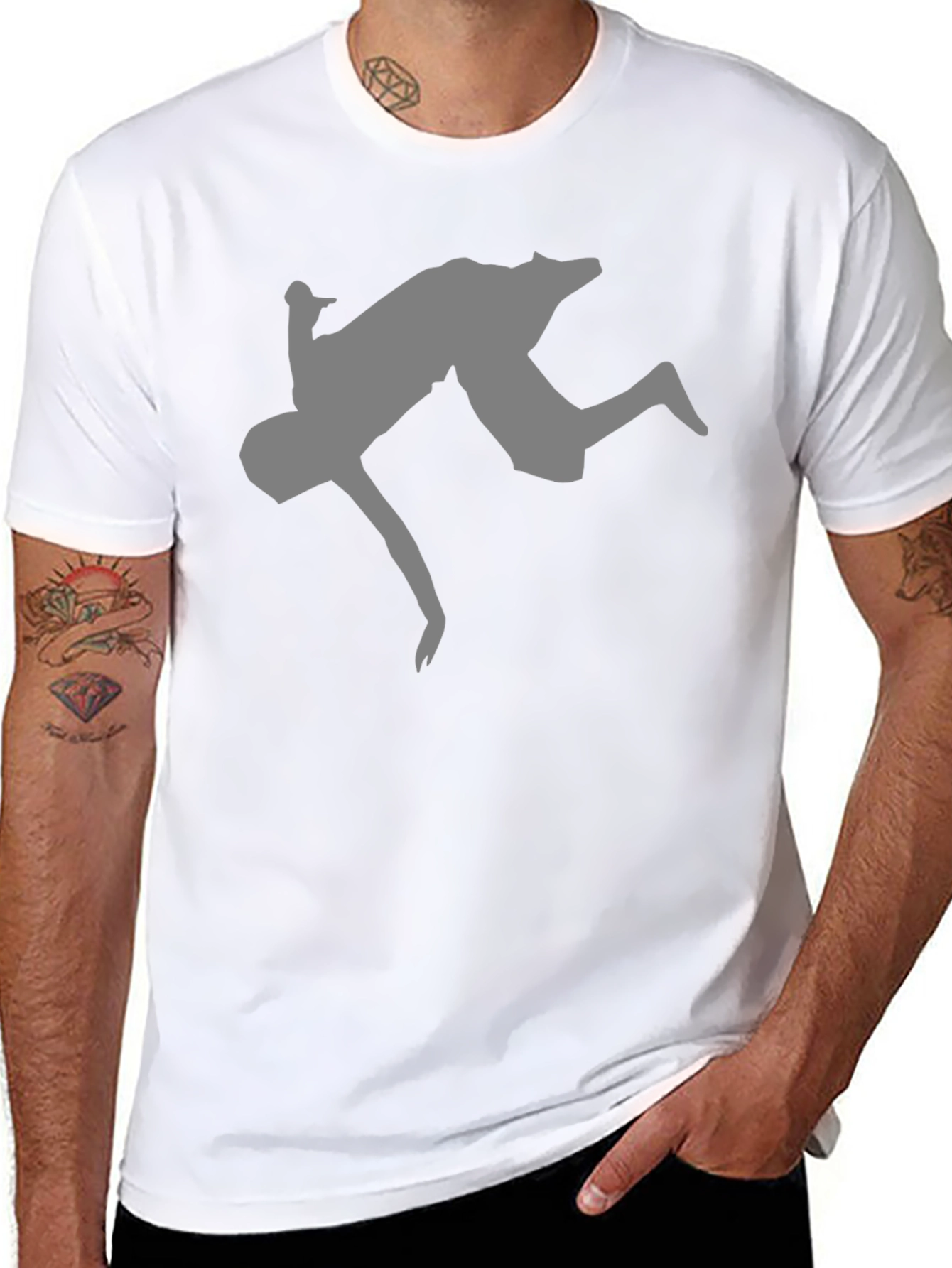 Parkour Silhouette Black T-Shirt