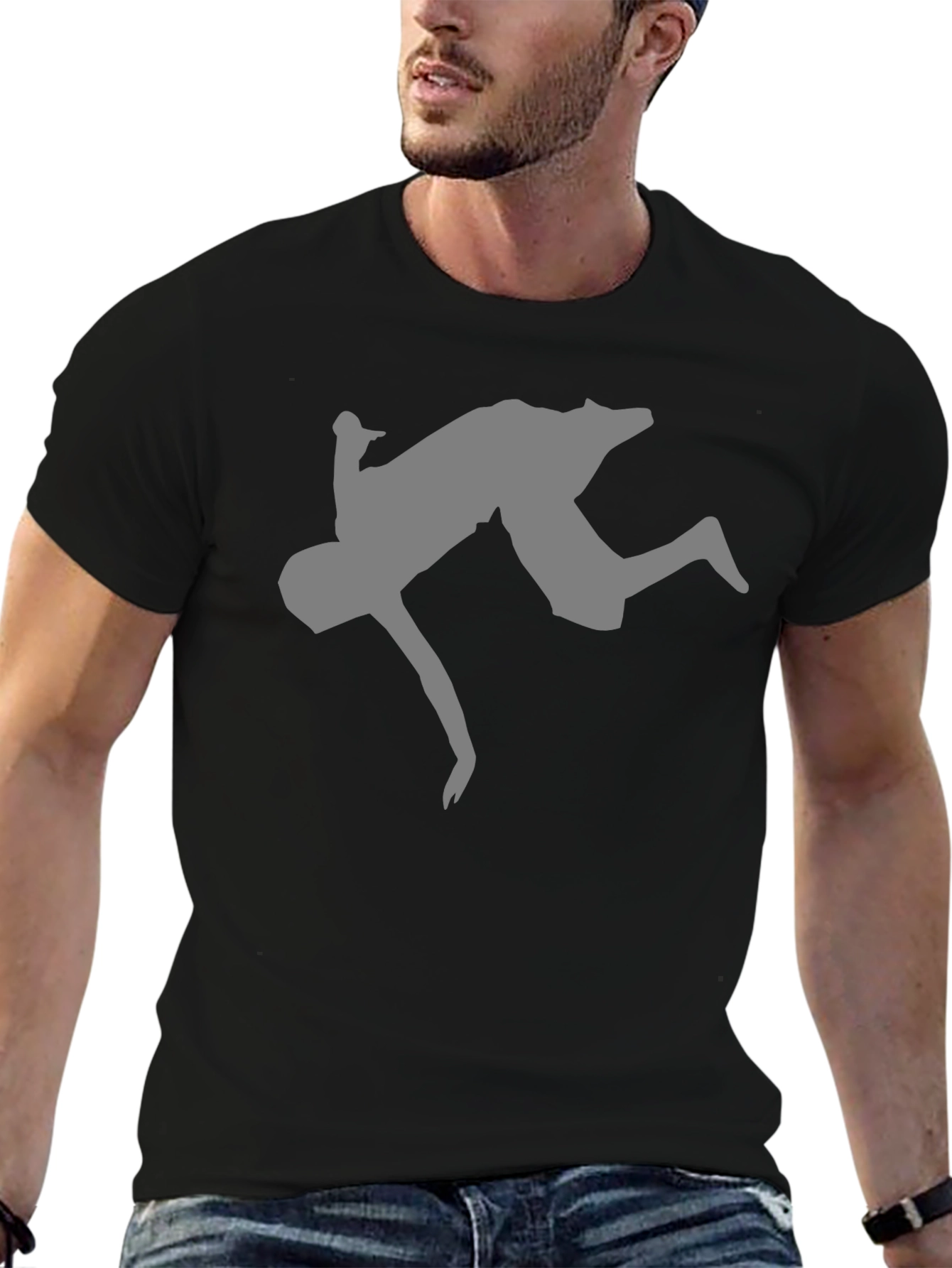 Parkour Silhouette Black T-Shirt