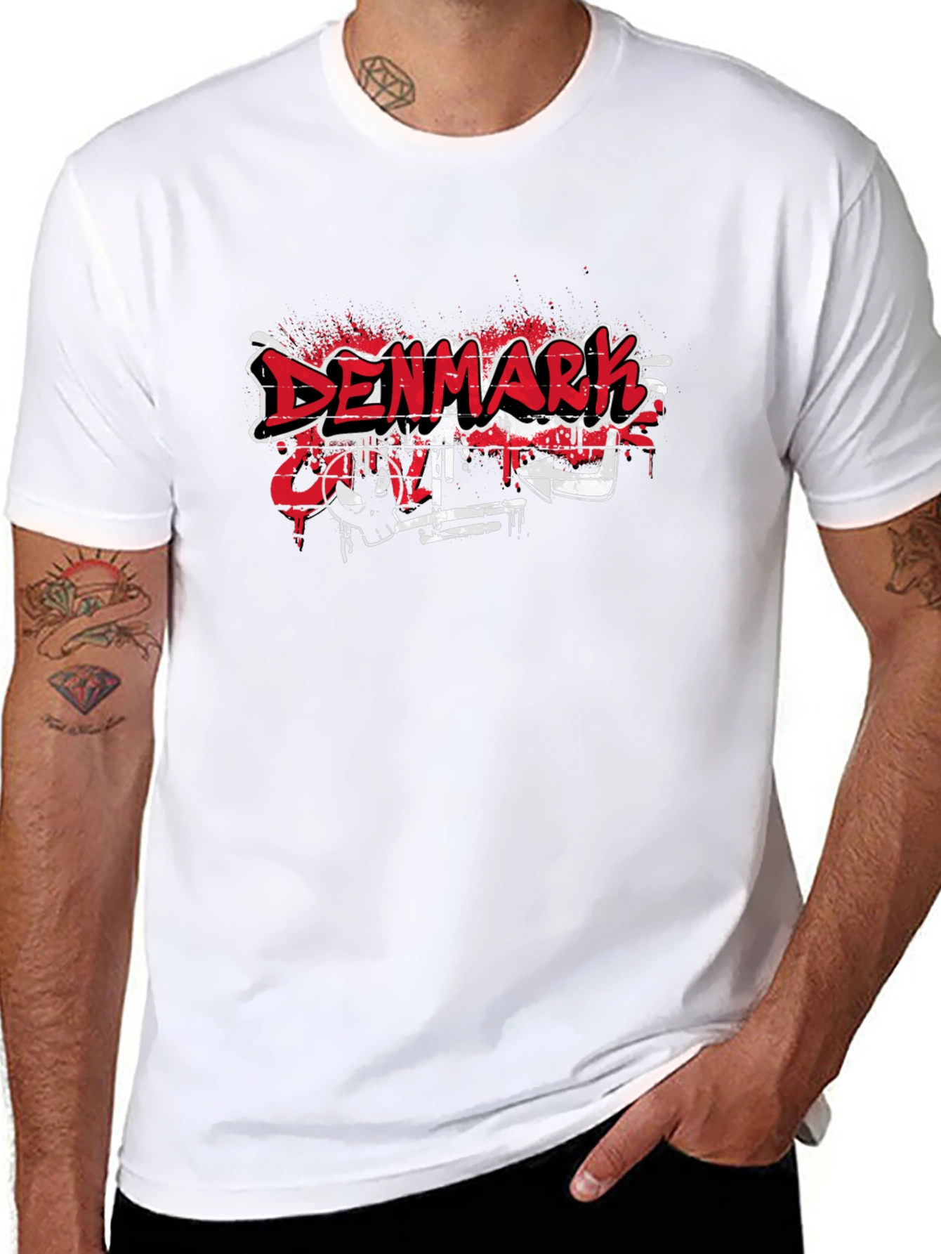 Denmark College Graffiti T-Shirt - Urban Style Tee