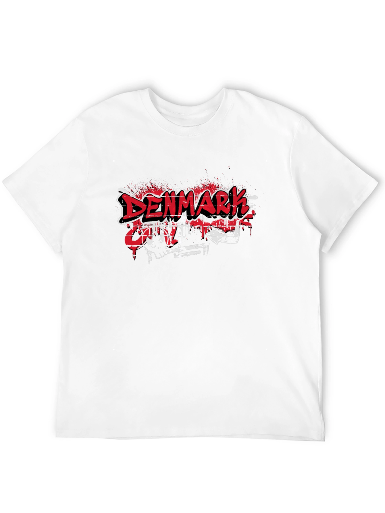 Denmark College Graffiti T-Shirt - Urban Style Tee