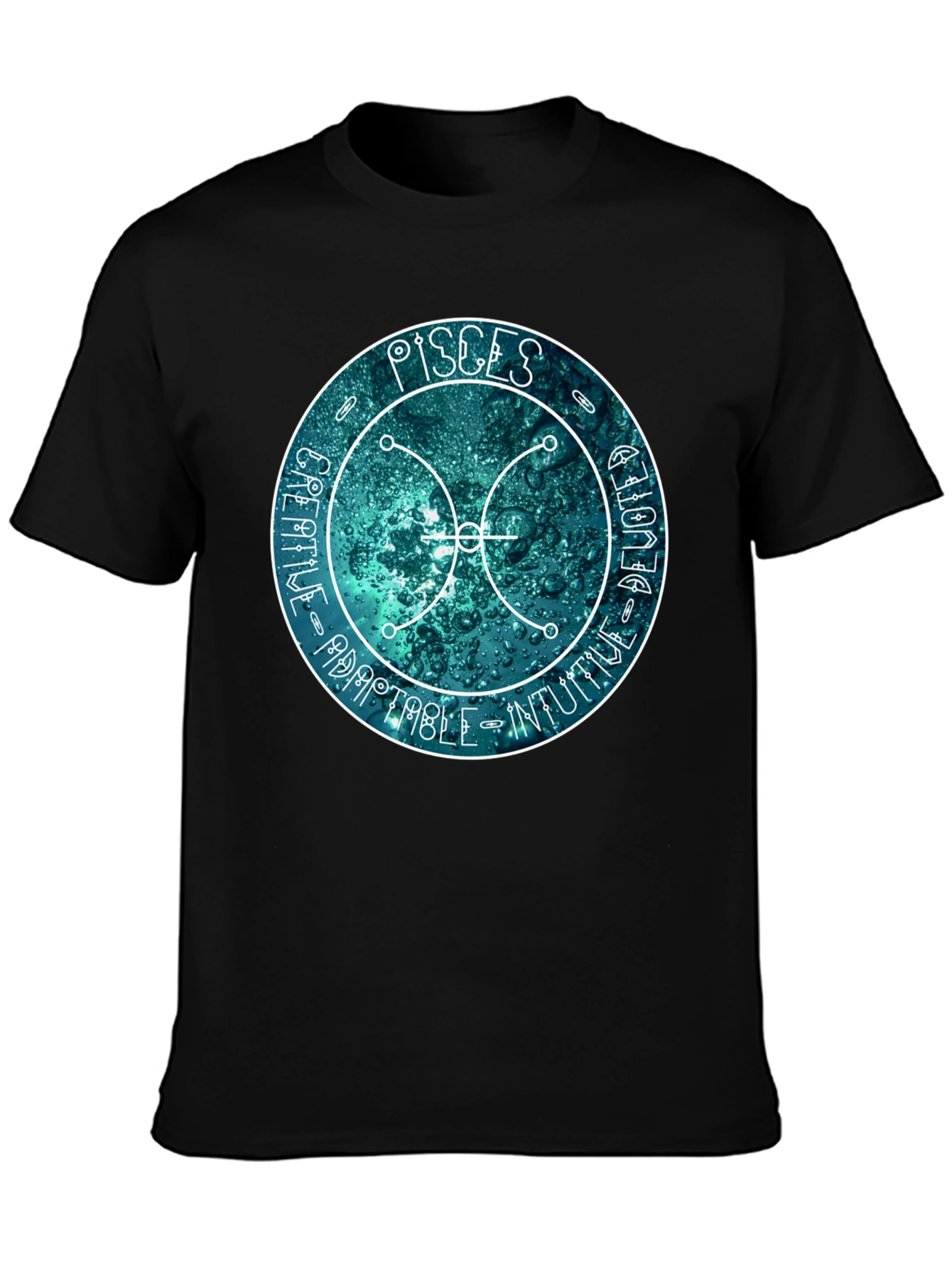 Pisces Zodiac Sign T-Shirt - Creative Adaptable Intuitive