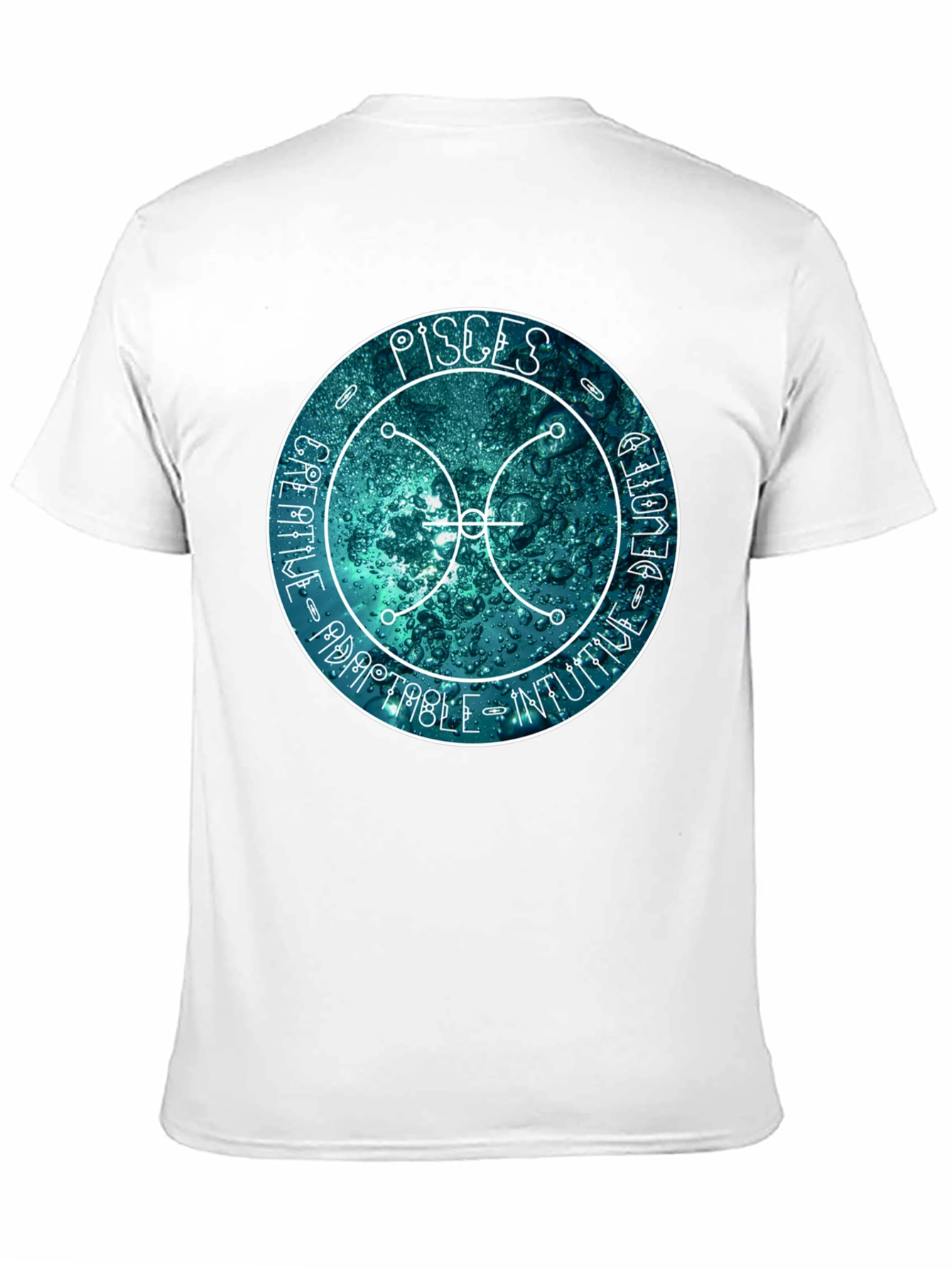 Pisces Zodiac Sign T-Shirt - Creative Adaptable Intuitive