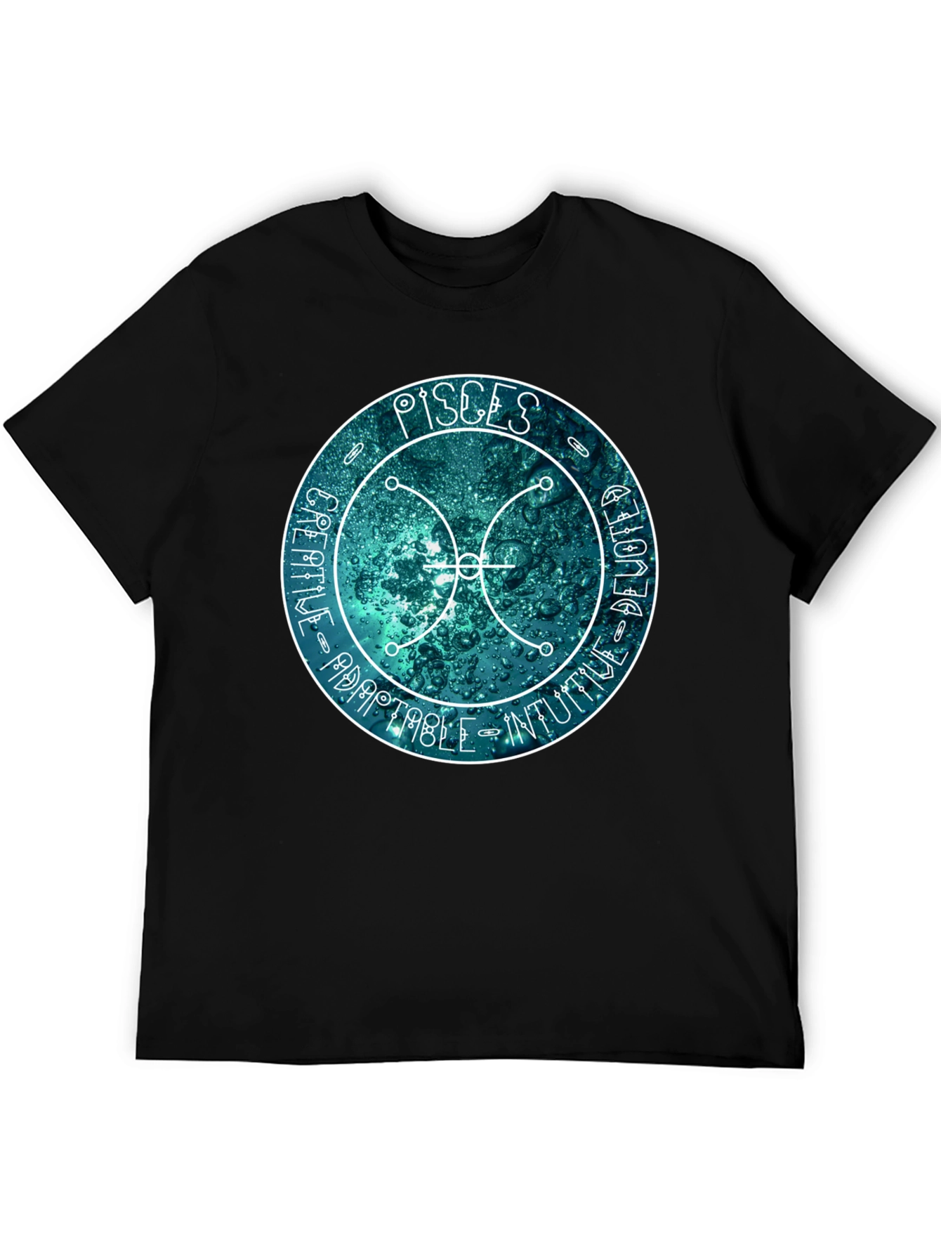 Pisces Zodiac Sign T-Shirt - Creative Adaptable Intuitive