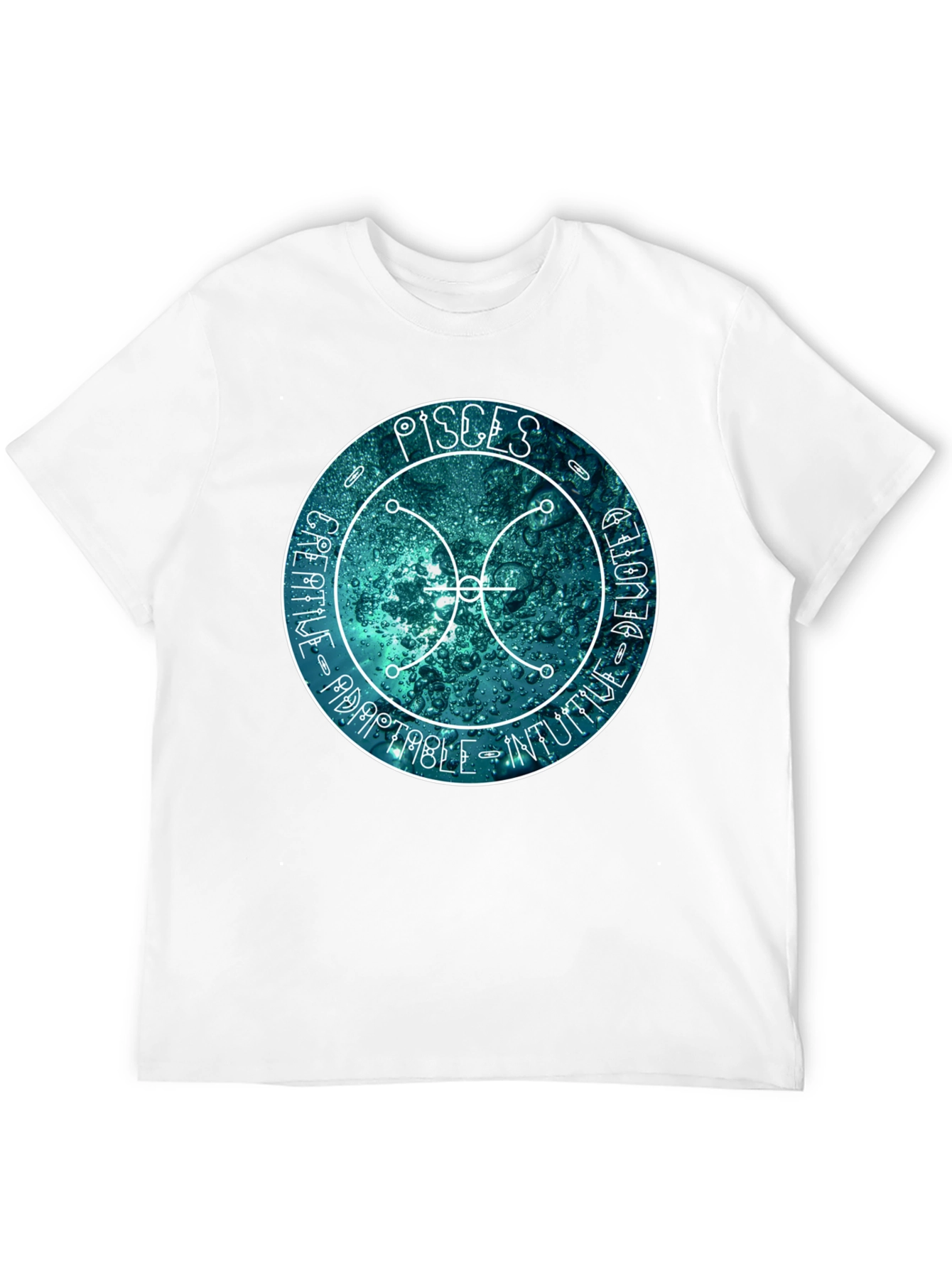 Pisces Zodiac Sign T-Shirt - Creative Adaptable Intuitive
