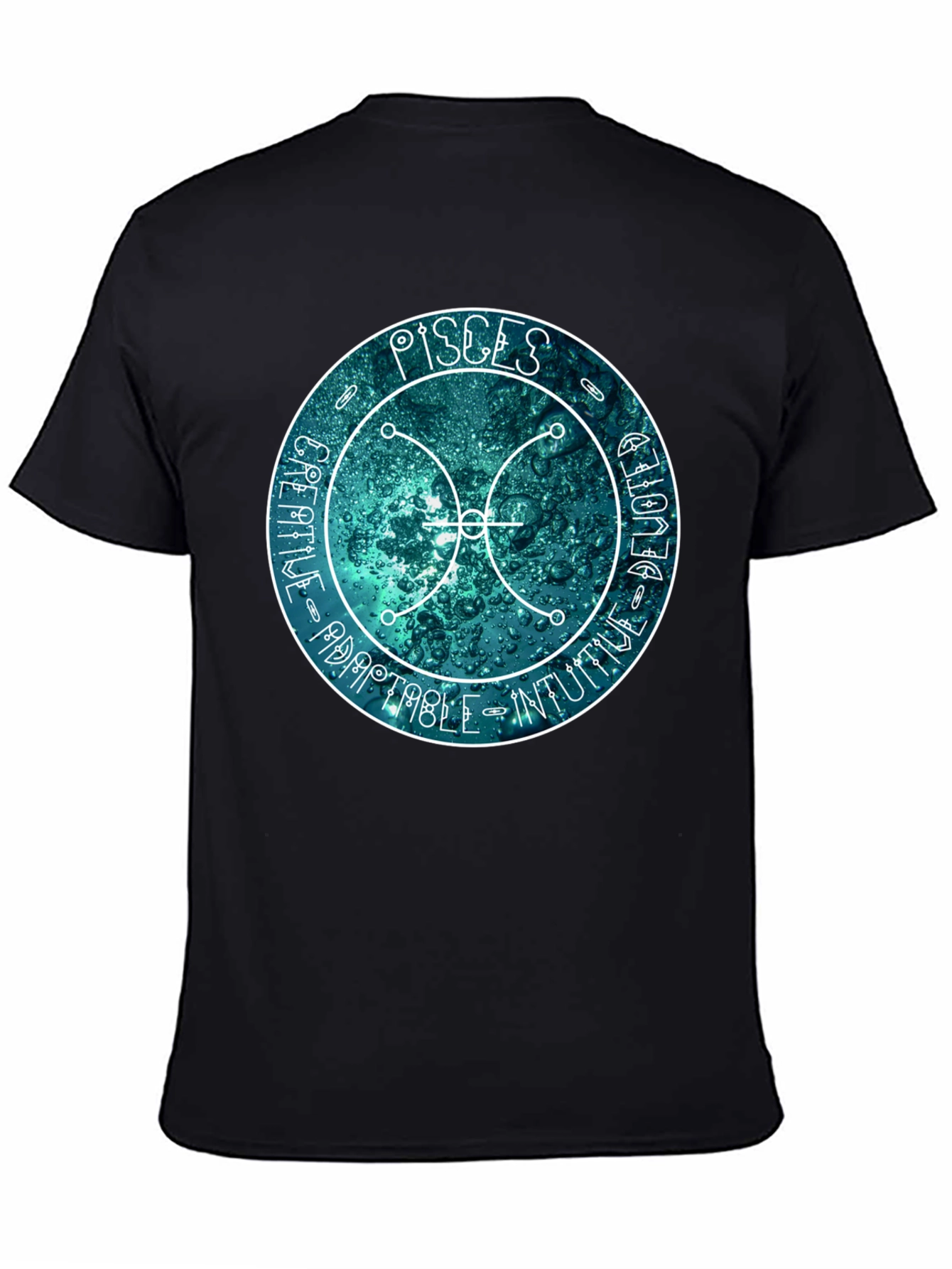 Pisces Zodiac Sign T-Shirt - Creative Adaptable Intuitive