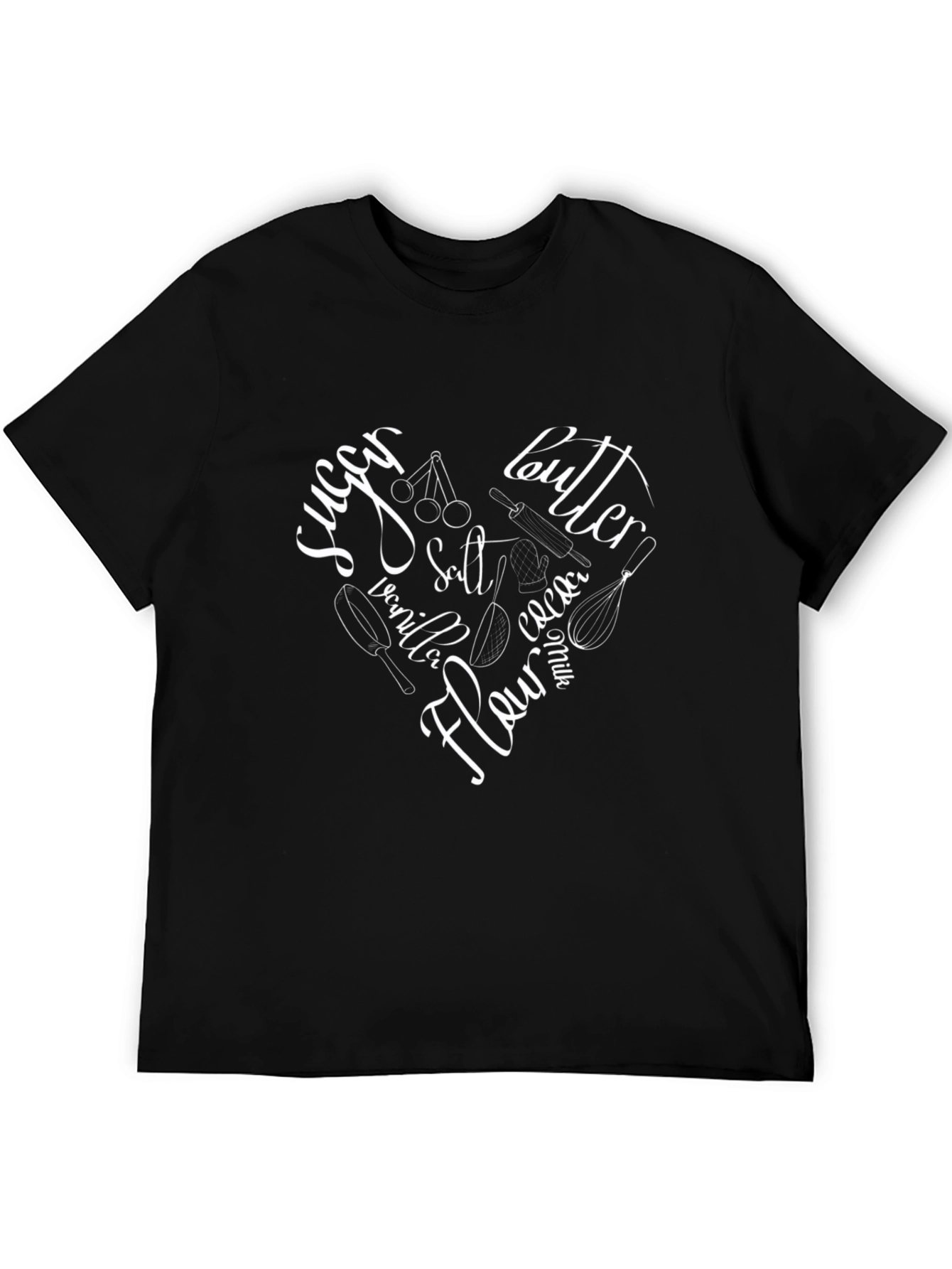 Heart Baking Ingredient T-Shirt - Kitchen Love!