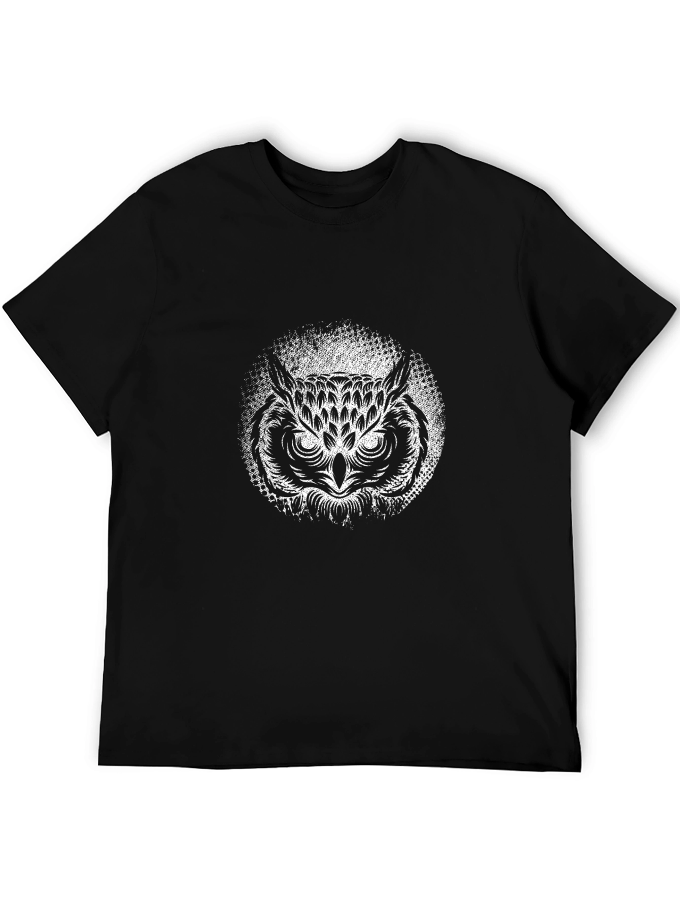 Owl Graphic Tee - Mens Black T-Shirt