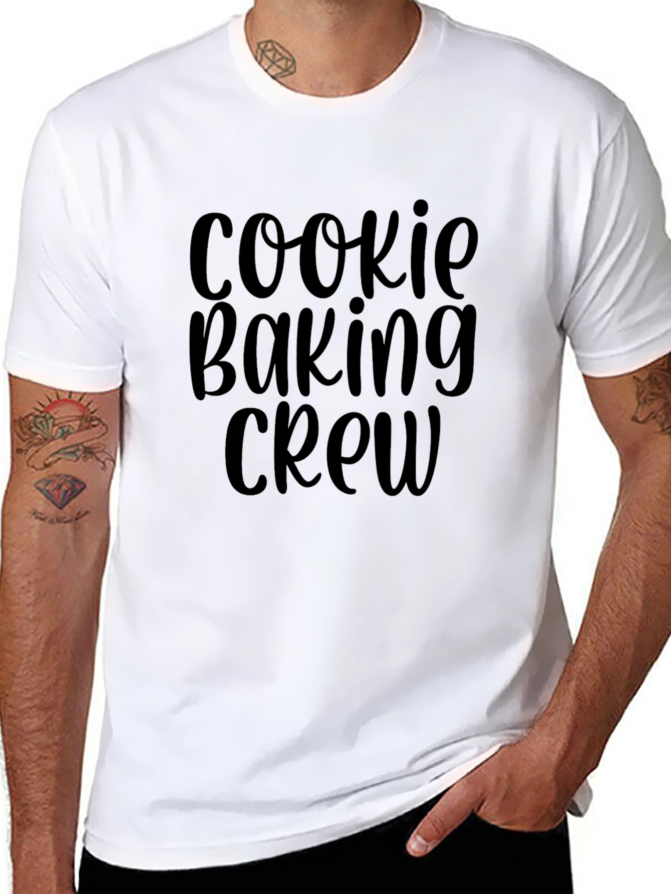 Cookie Baking Crew T-Shirt - Black Graphic Tee