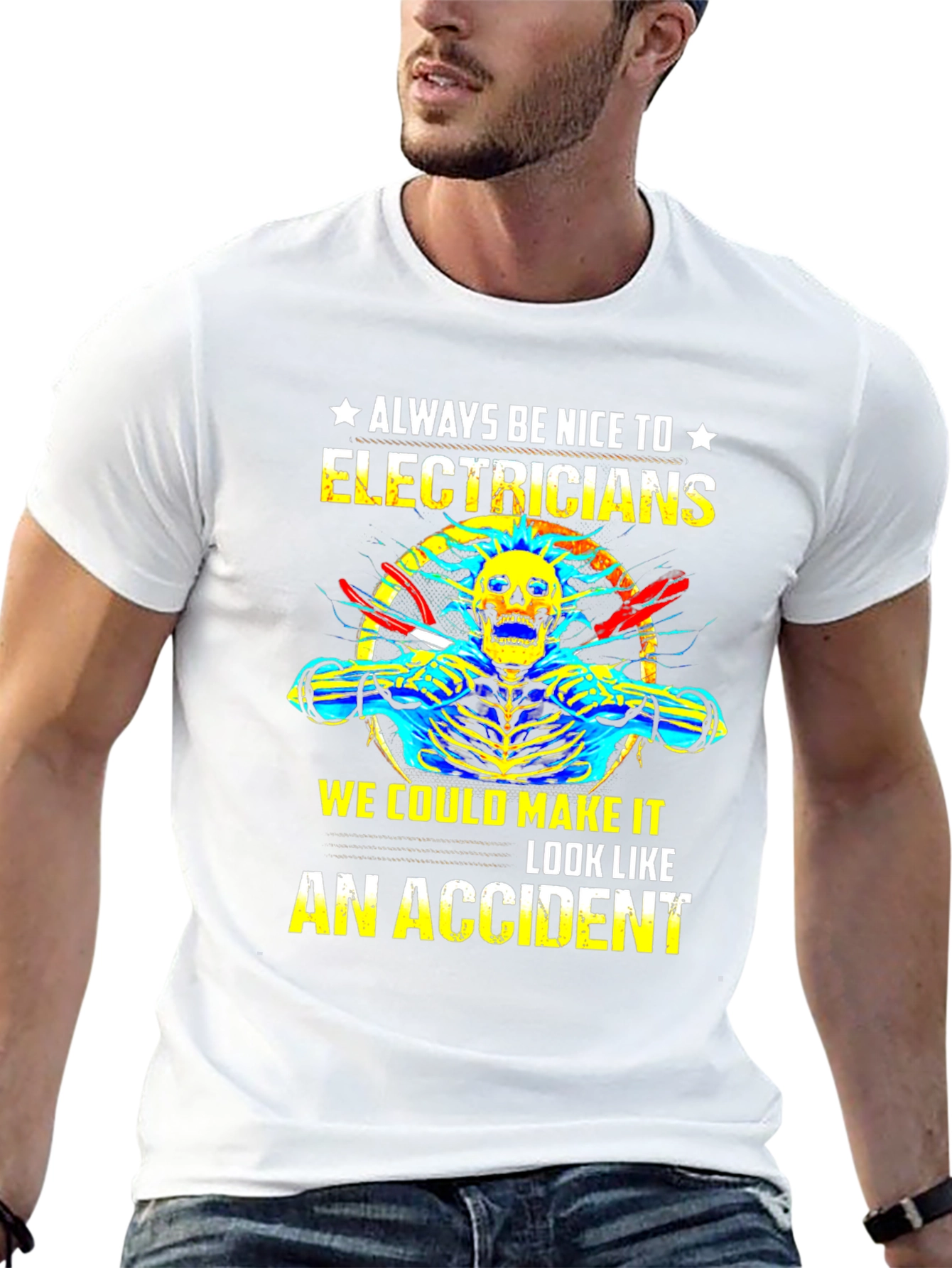 Electrician Humor T-Shirt: Always Be Nice!