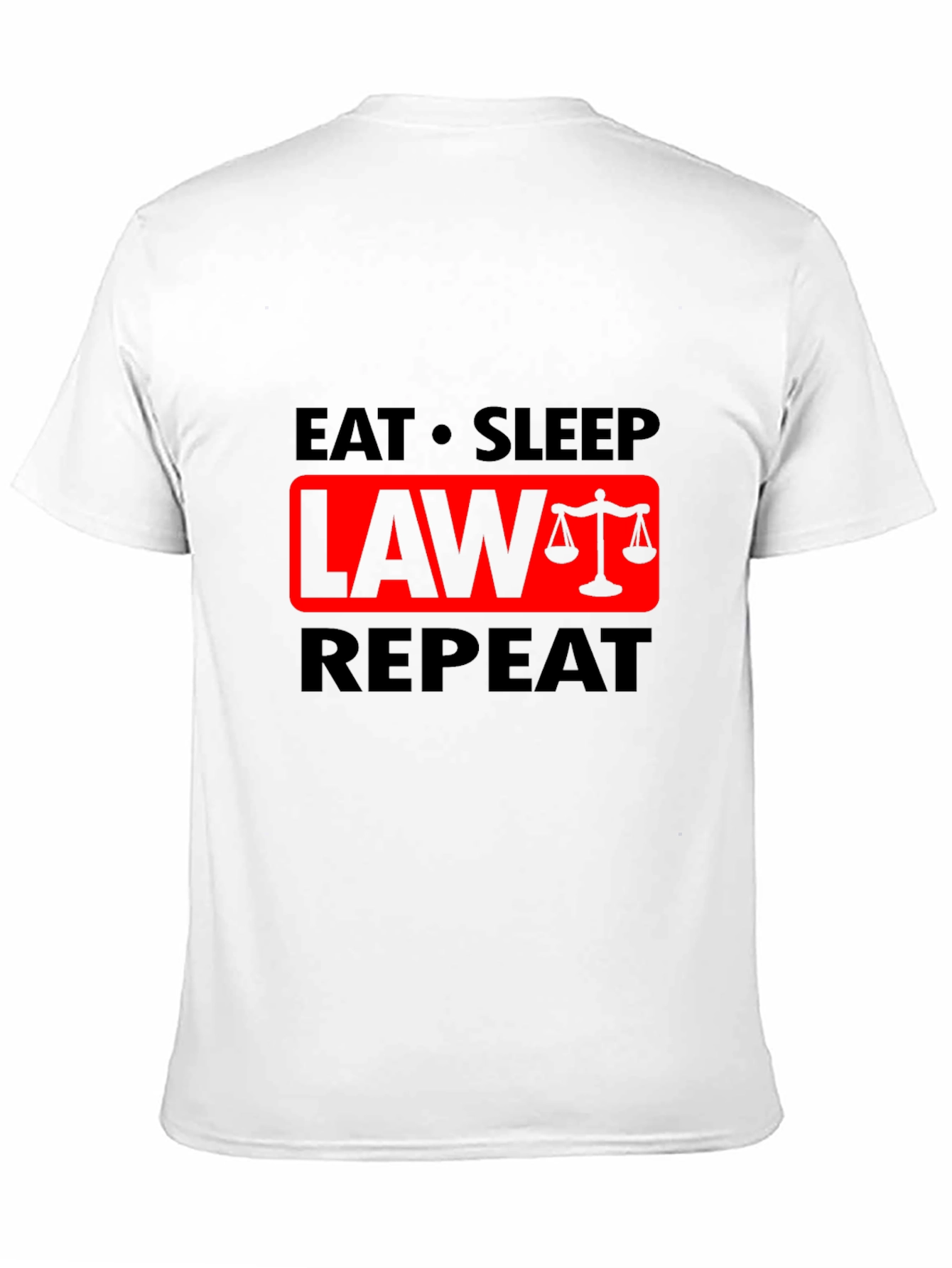 Eat Sleep Law Repeat Graphic T-Shirt - Lawyer Gift