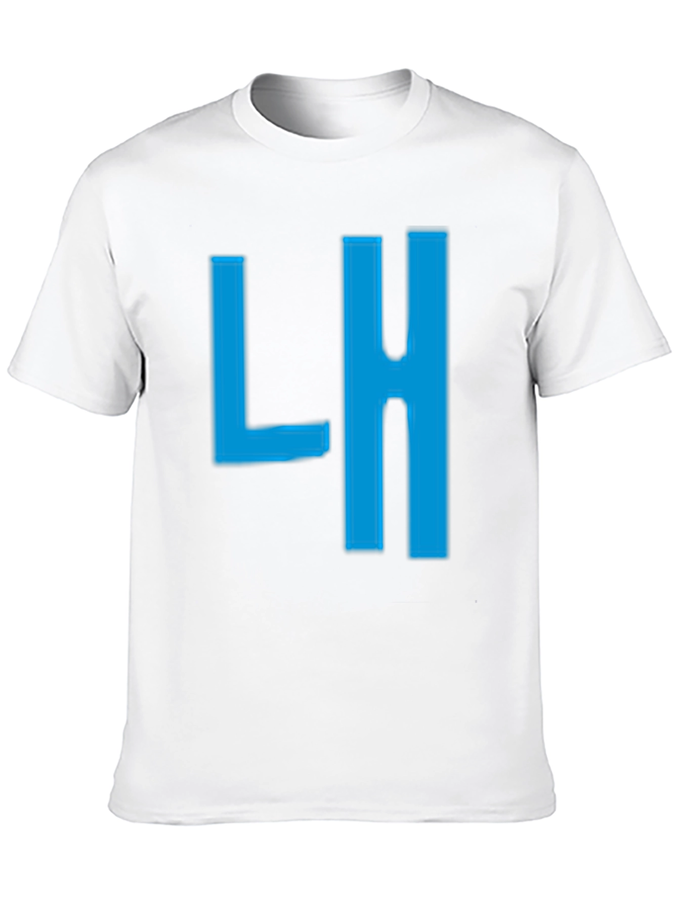Mens Black T-Shirt with Blue LH Graphic