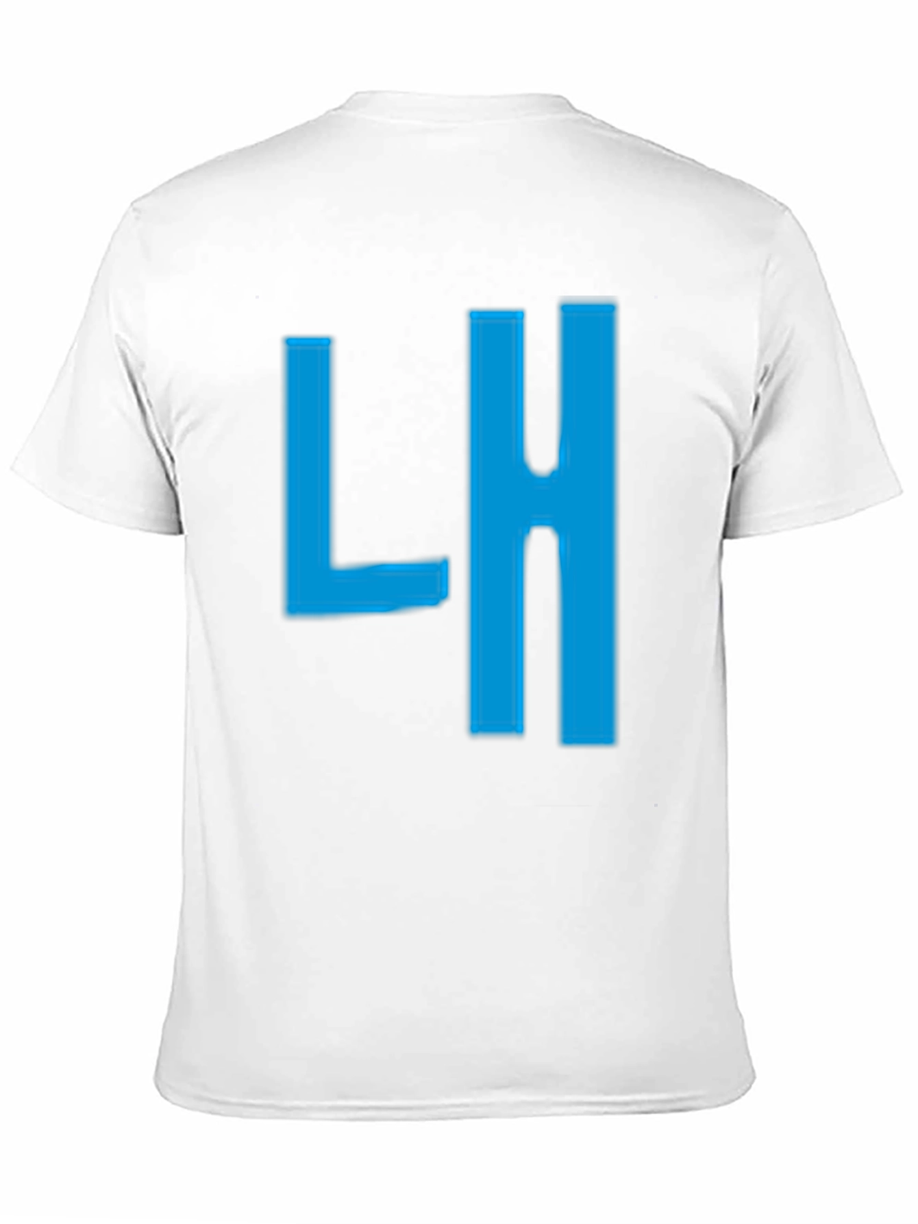 Mens Black T-Shirt with Blue LH Graphic
