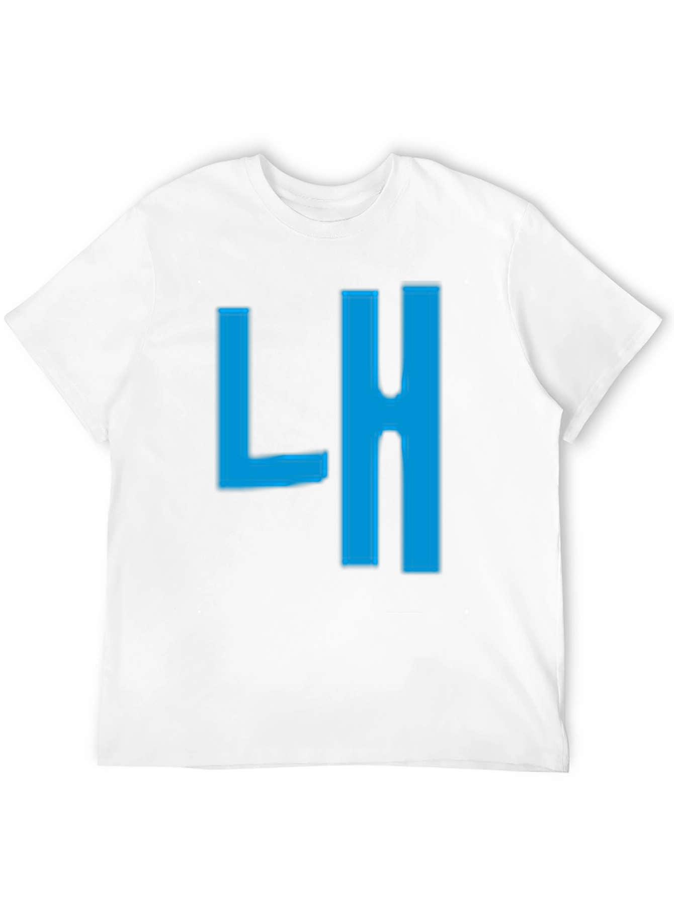 Mens Black T-Shirt with Blue LH Graphic