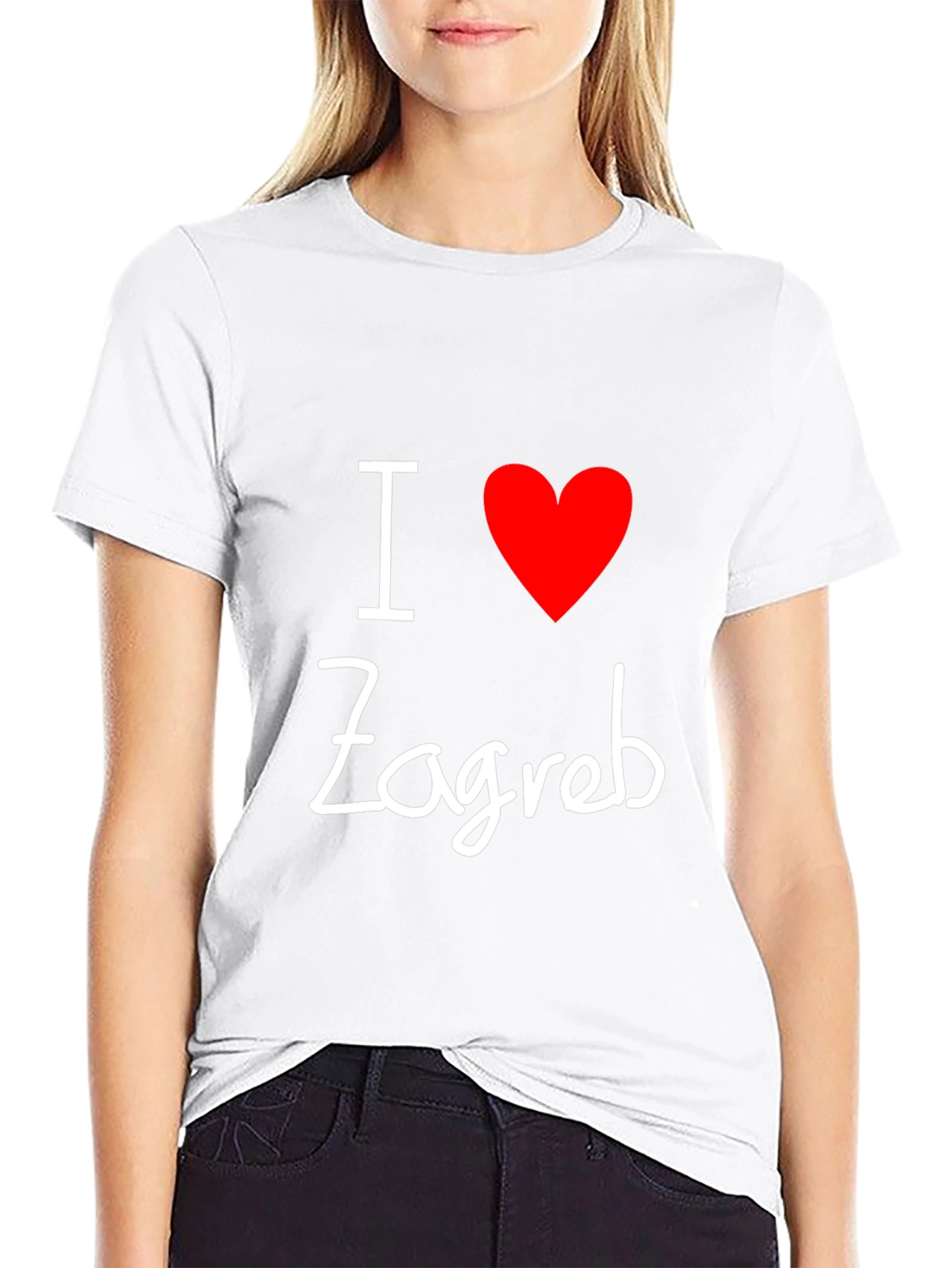 I Love Zagreb Black T-Shirt