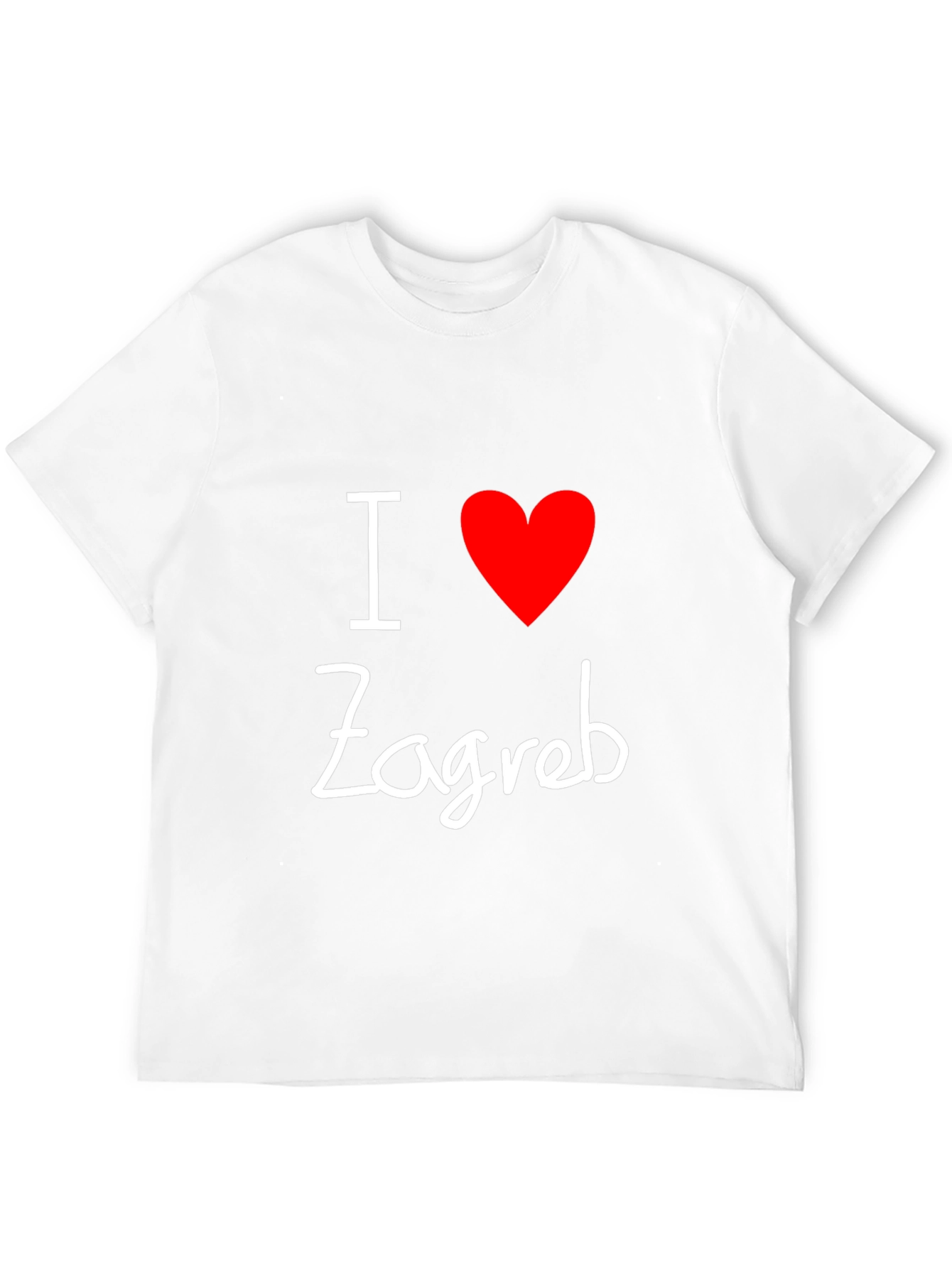 I Love Zagreb Black T-Shirt