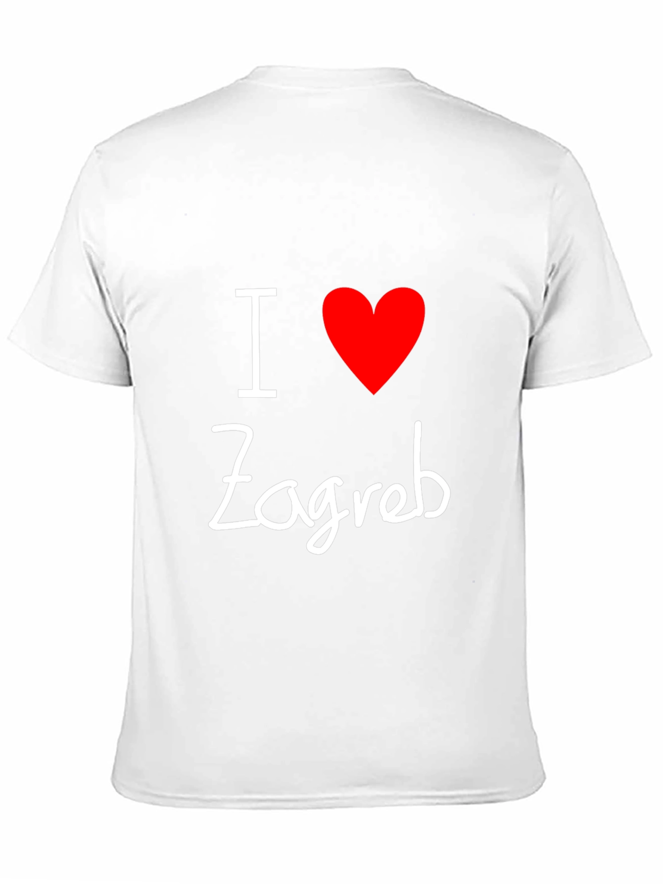 I Love Zagreb Black T-Shirt