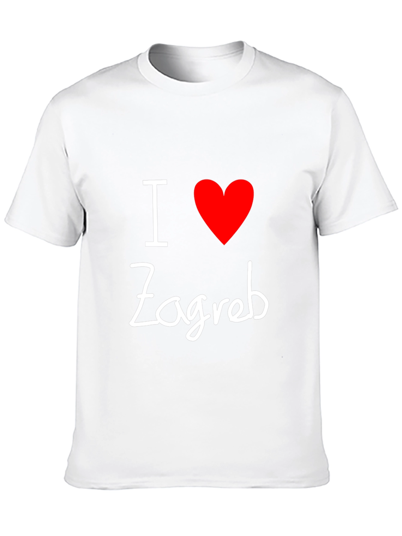 I Love Zagreb Black T-Shirt