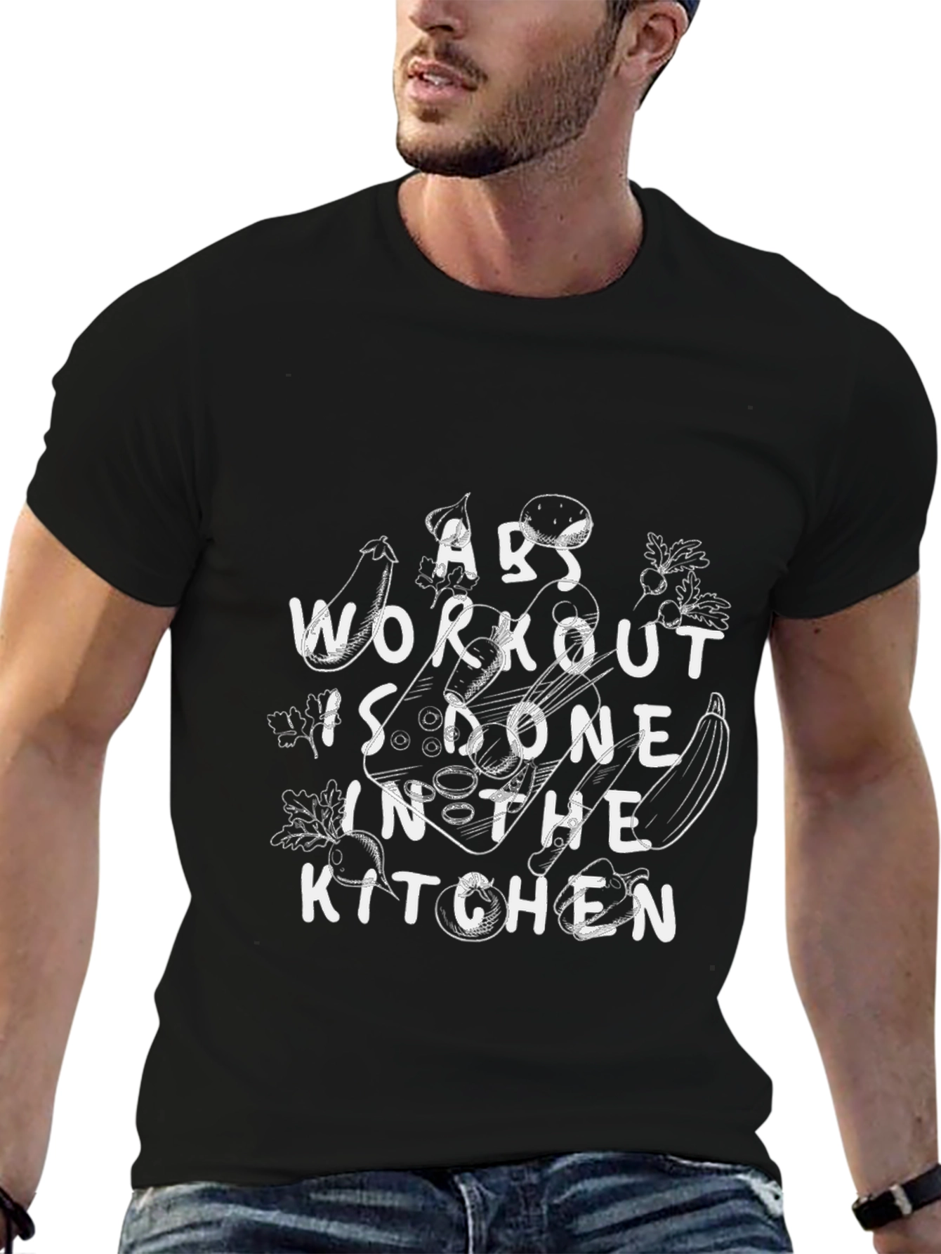 Abs Workout Kitchen T-Shirt