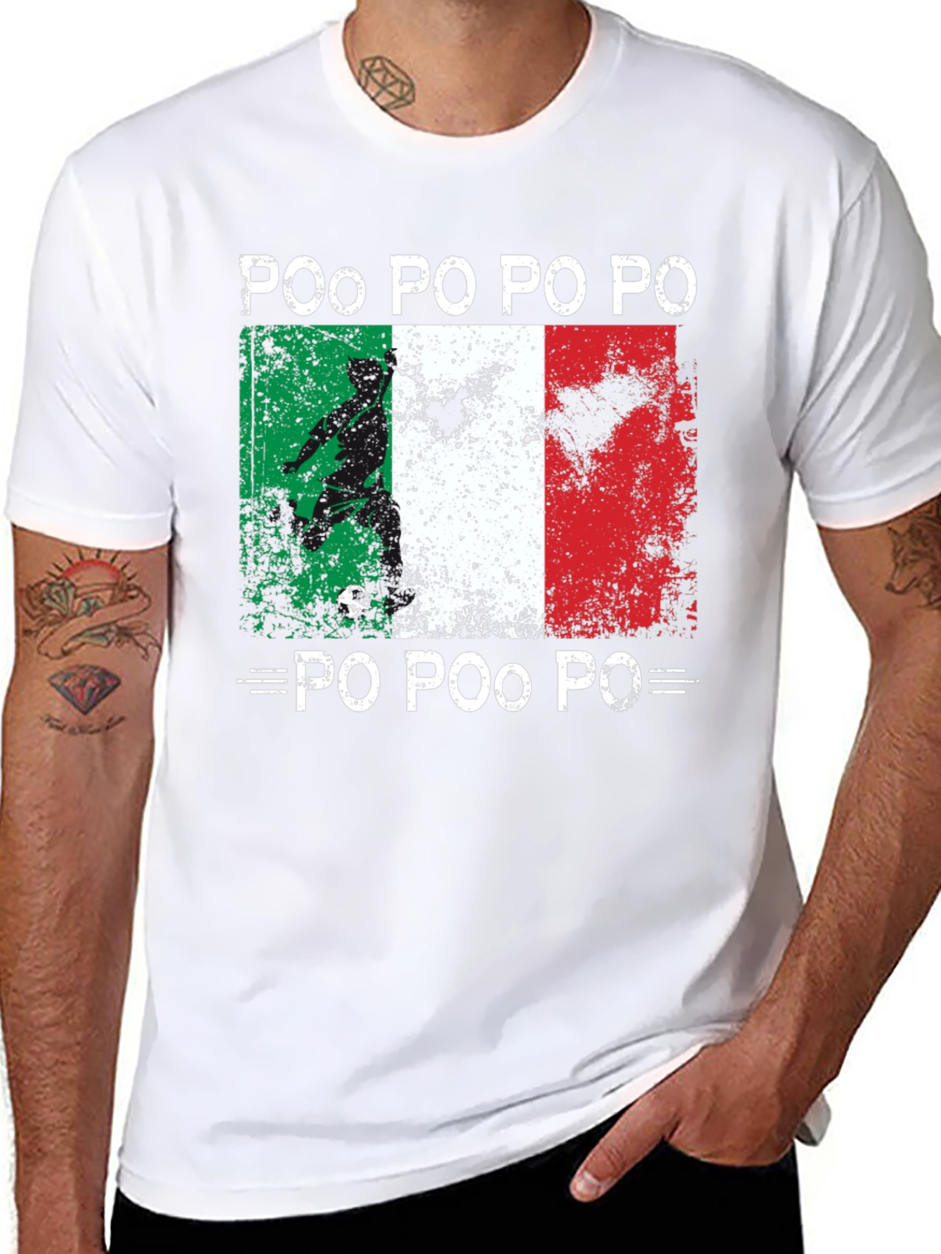 Italian Football Fan T-Shirt Po Po Po