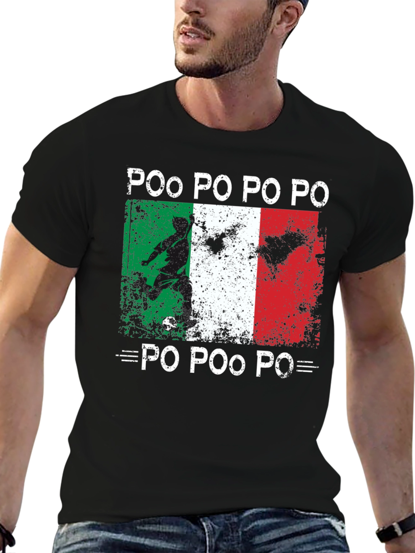 Italian Football Fan T-Shirt Po Po Po