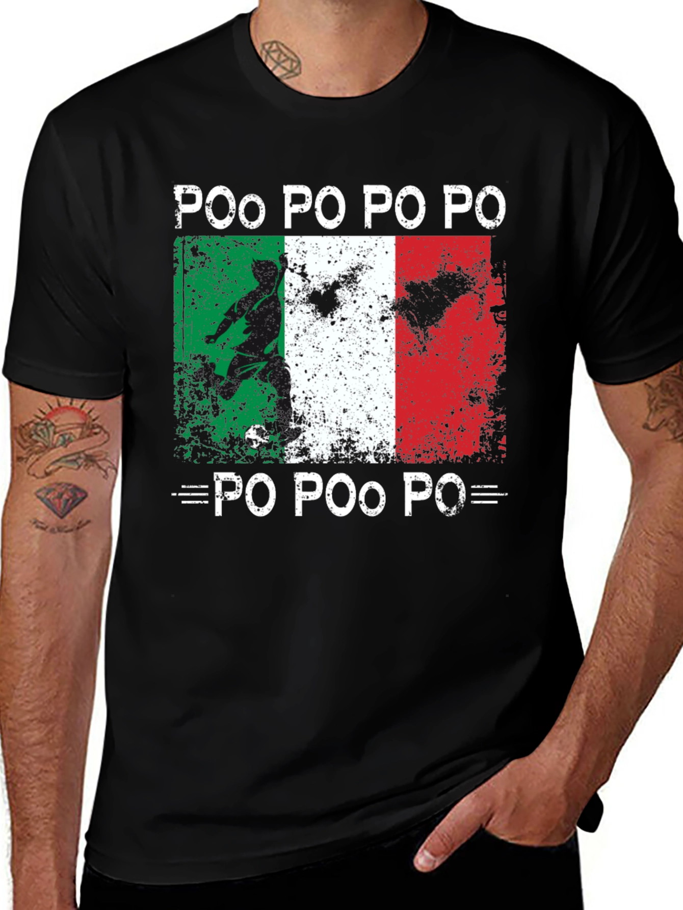 Italian Football Fan T-Shirt Po Po Po