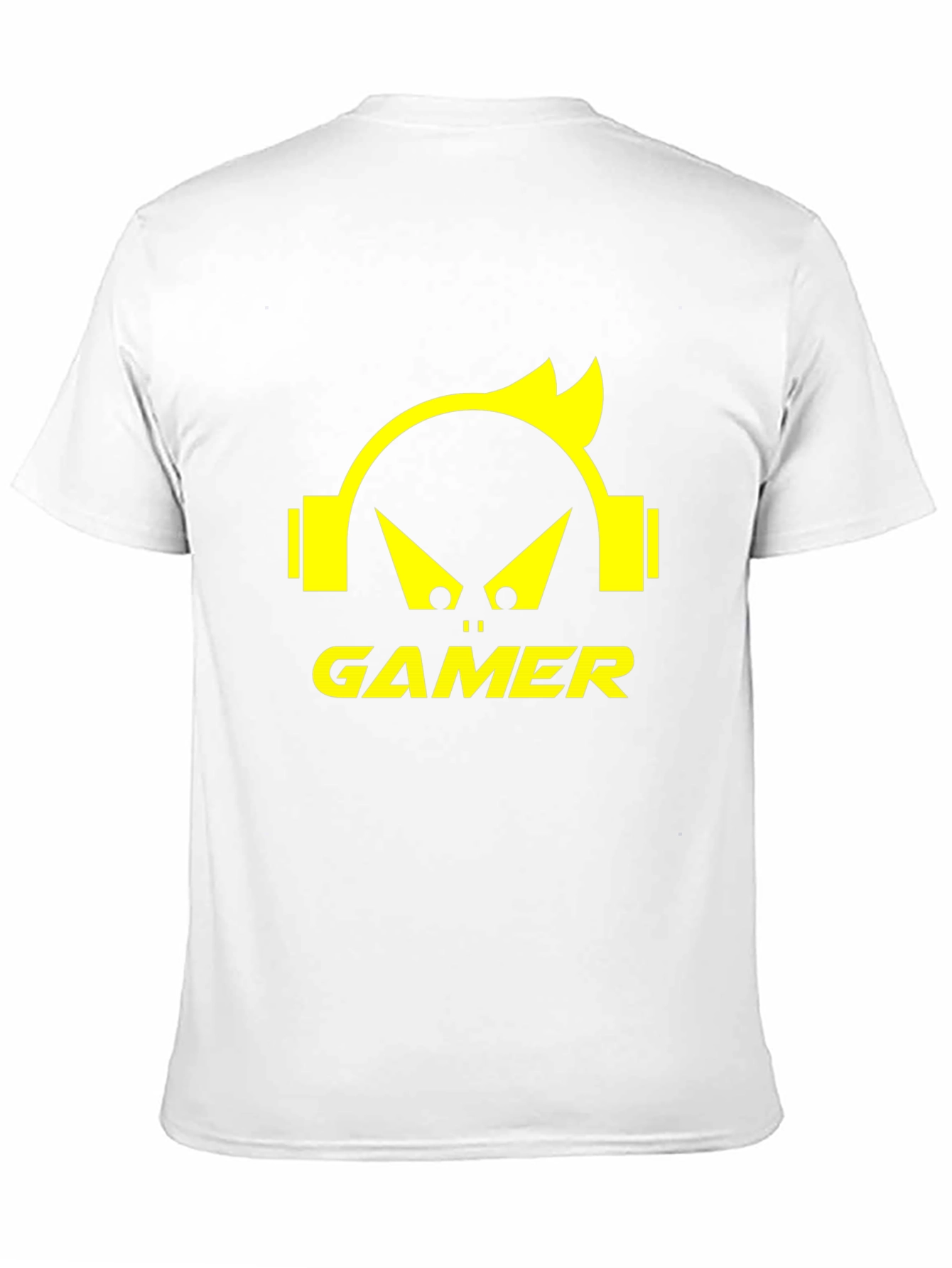 Gamer Graphic Tee - Black T-Shirt with Yellow Design