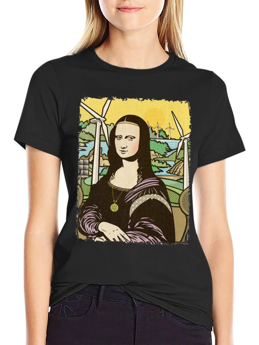 Mona Lisa Graphic Tee - Eco Art Shirt