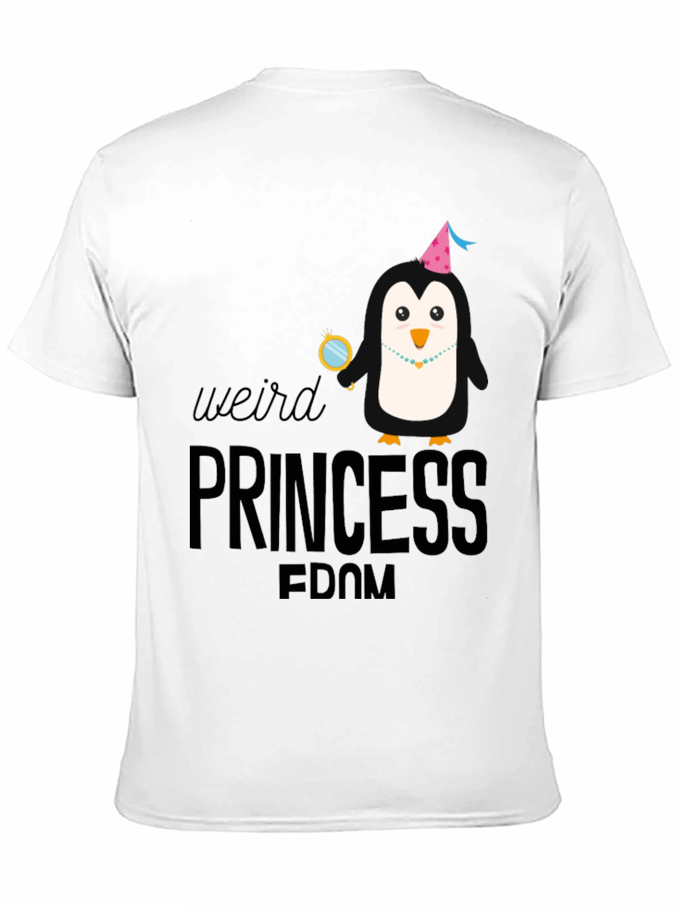 Weird Princess Penguin Graphic Tee