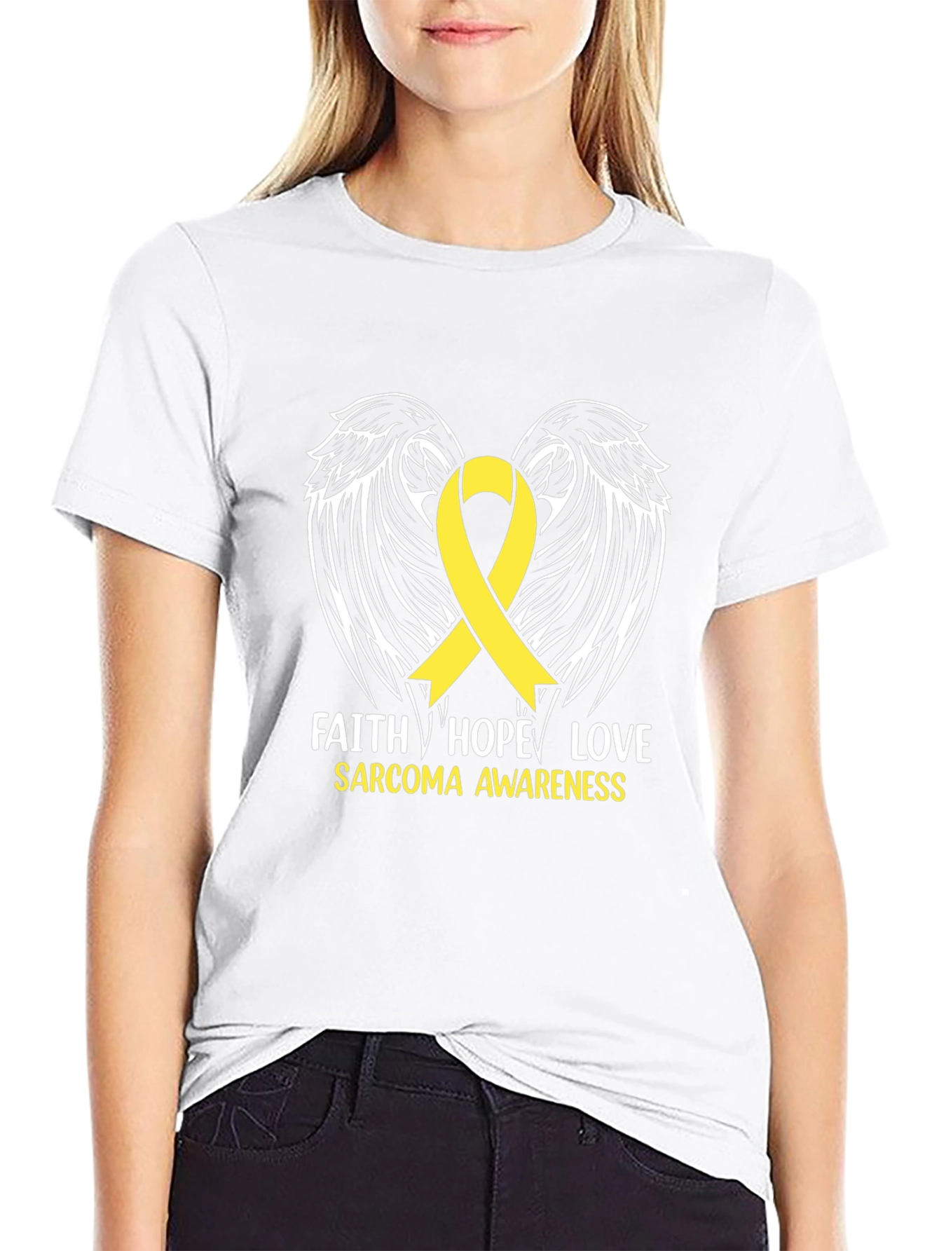Faith Hope Love Sarcoma Awareness T-Shirt