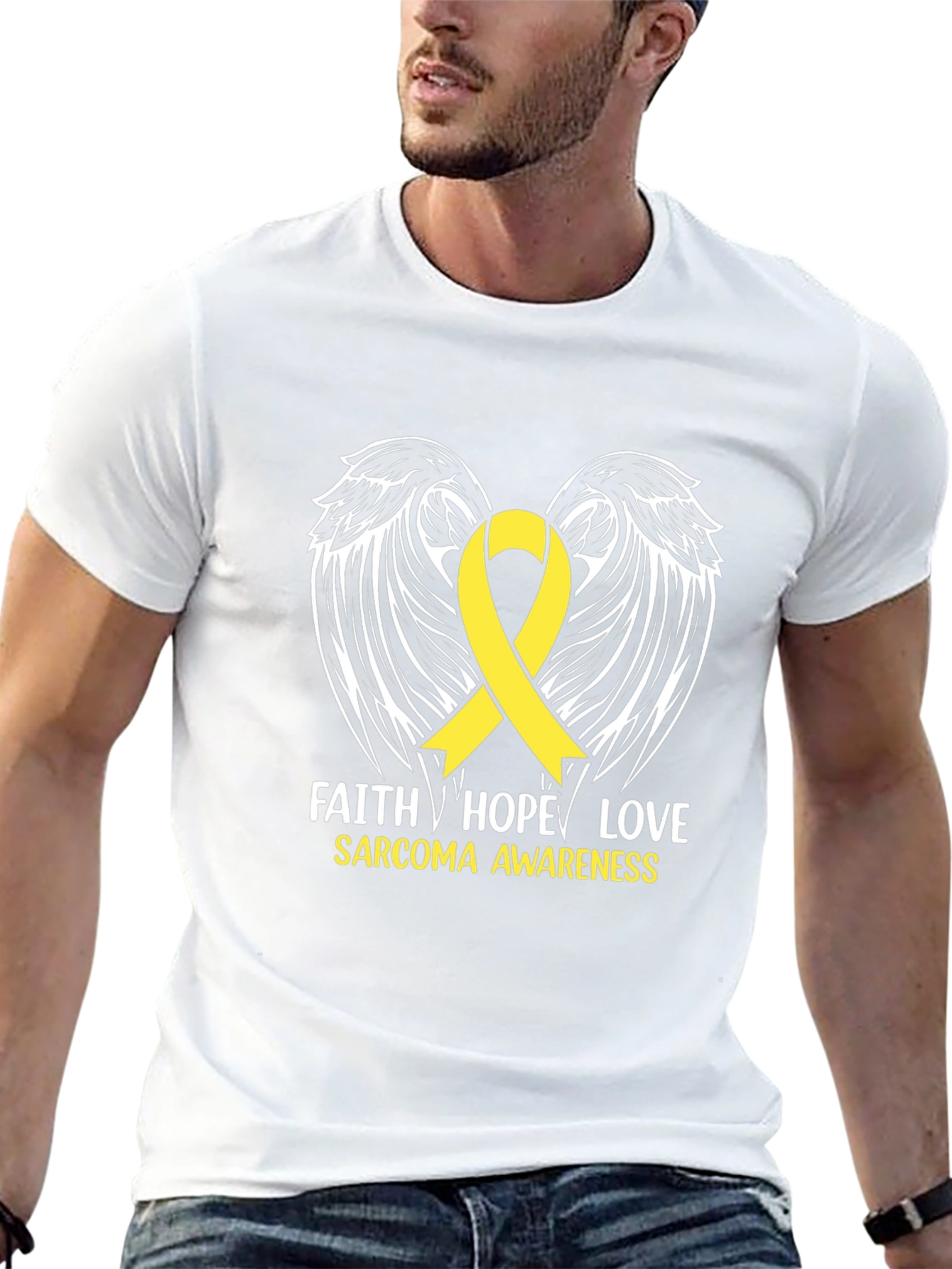 Faith Hope Love Sarcoma Awareness T-Shirt