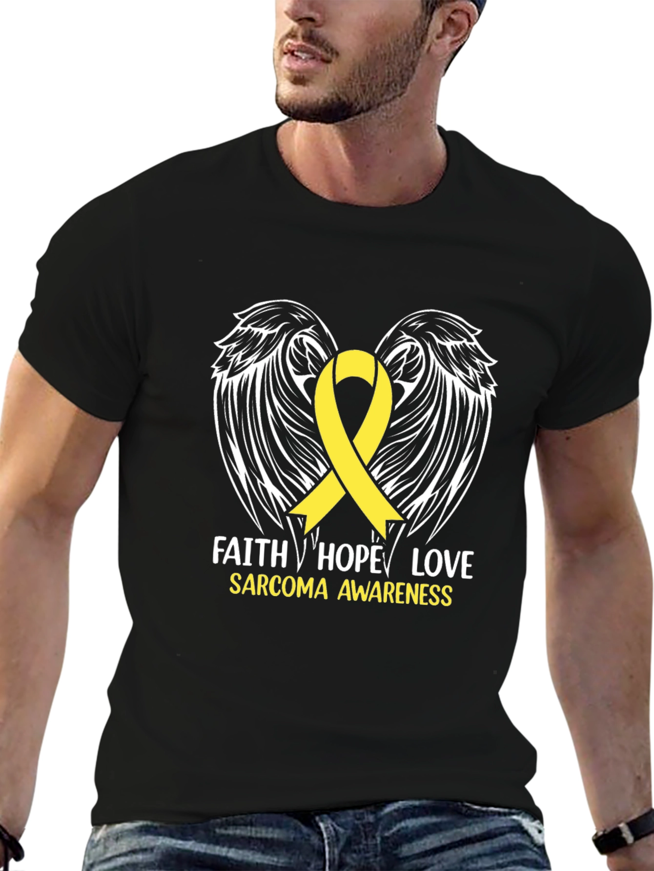 Faith Hope Love Sarcoma Awareness T-Shirt
