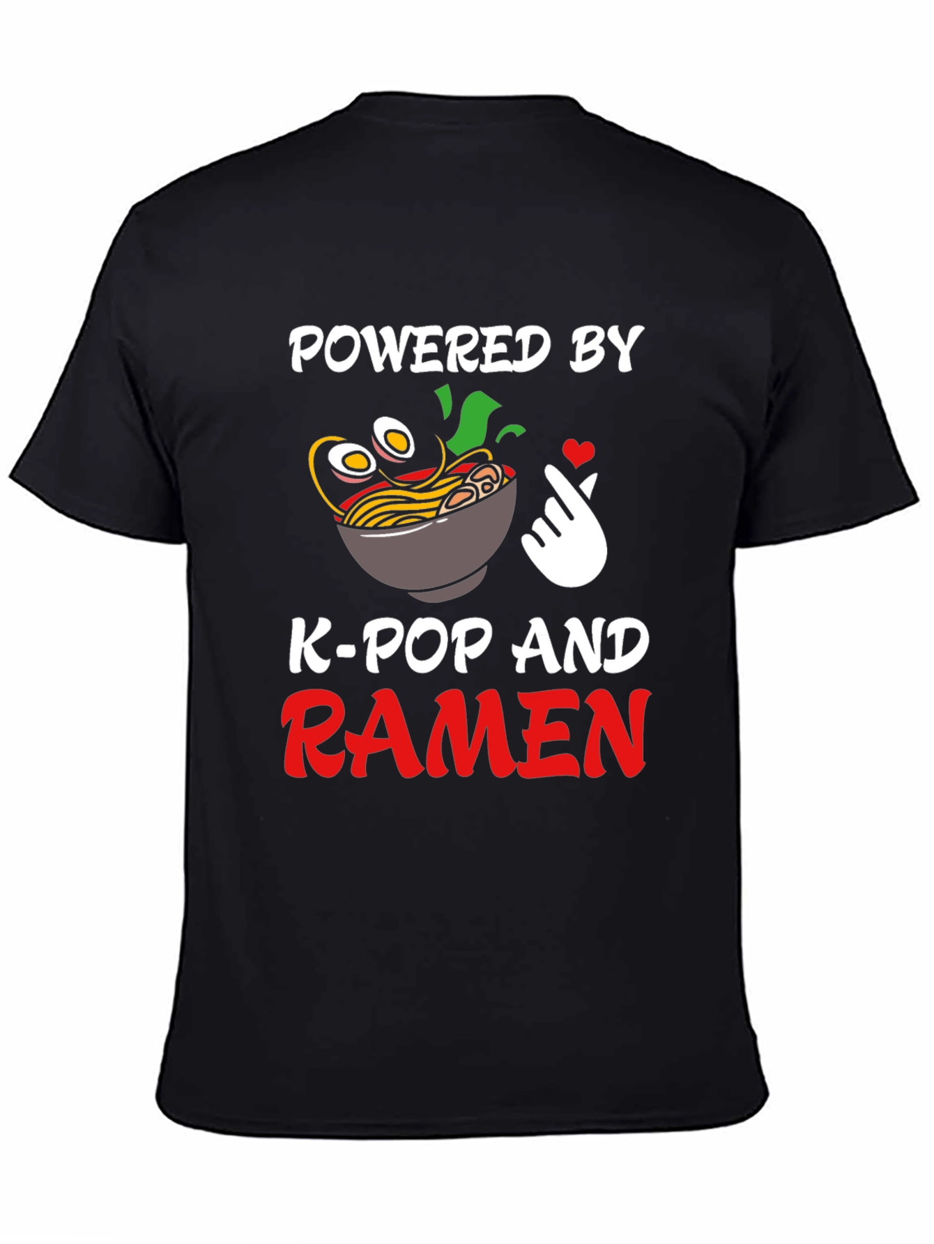 Powered by K-Pop and Ramen T-Shirt