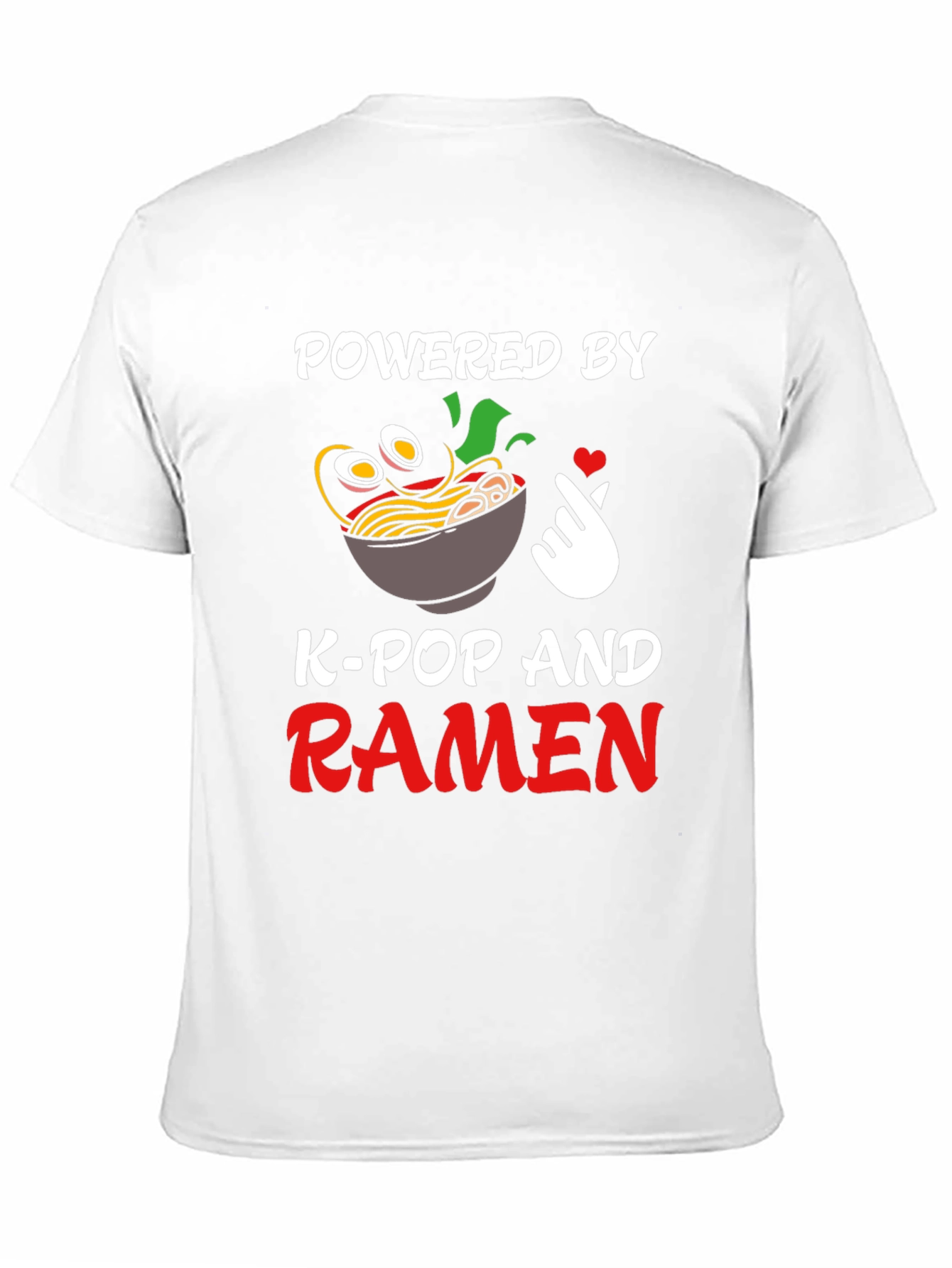Powered by K-Pop and Ramen T-Shirt